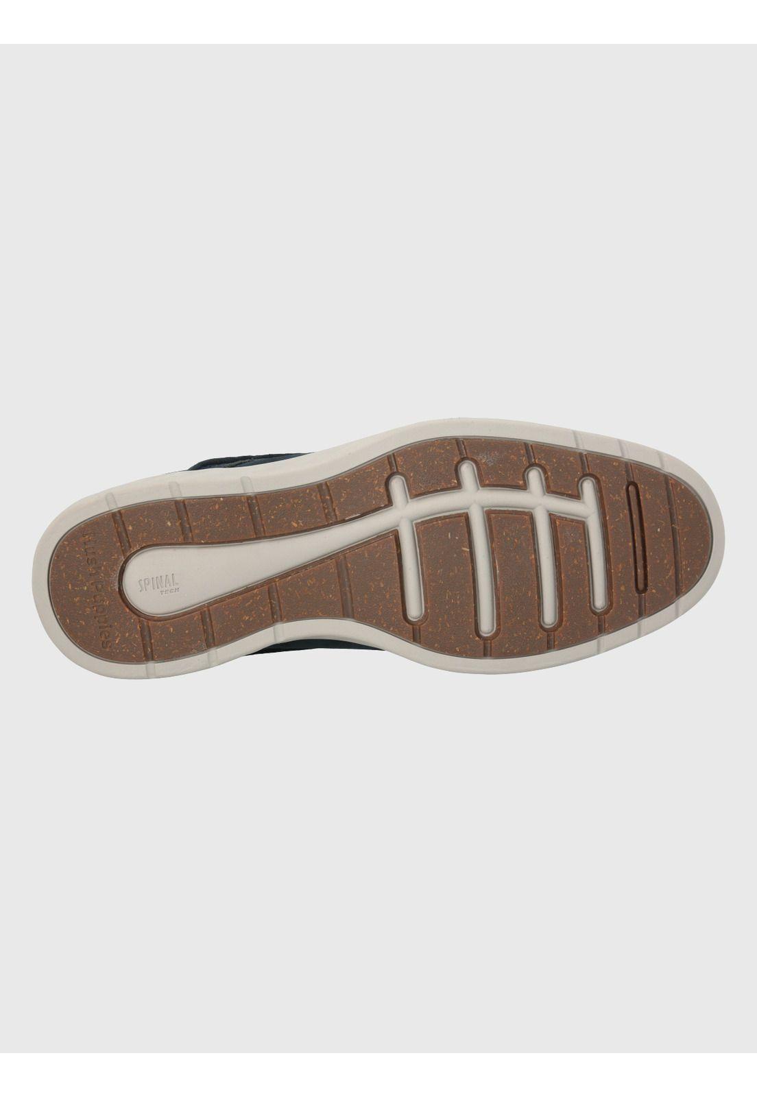 Zapato Cuero Azul Hombre Spinal Street -6