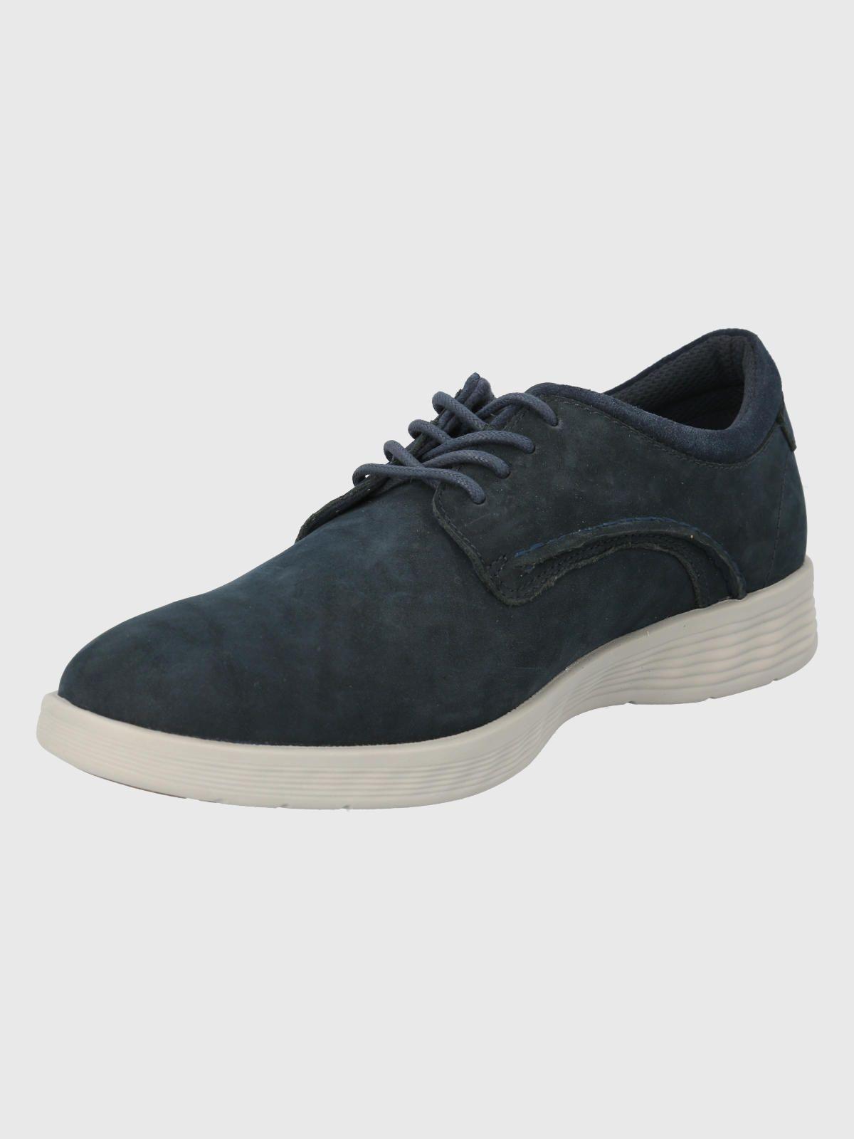 Zapato Cuero Azul Hombre Spinal Street -3