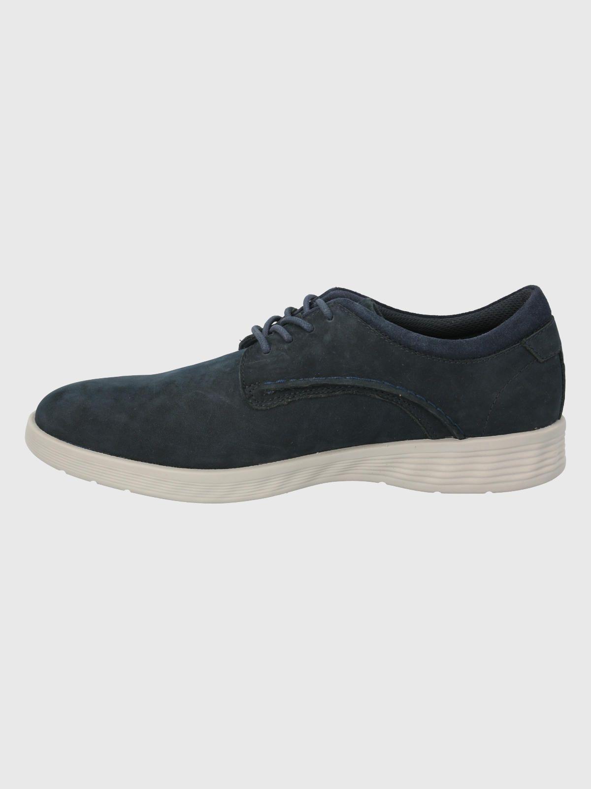 Zapato Cuero Azul Hombre Spinal Street -4