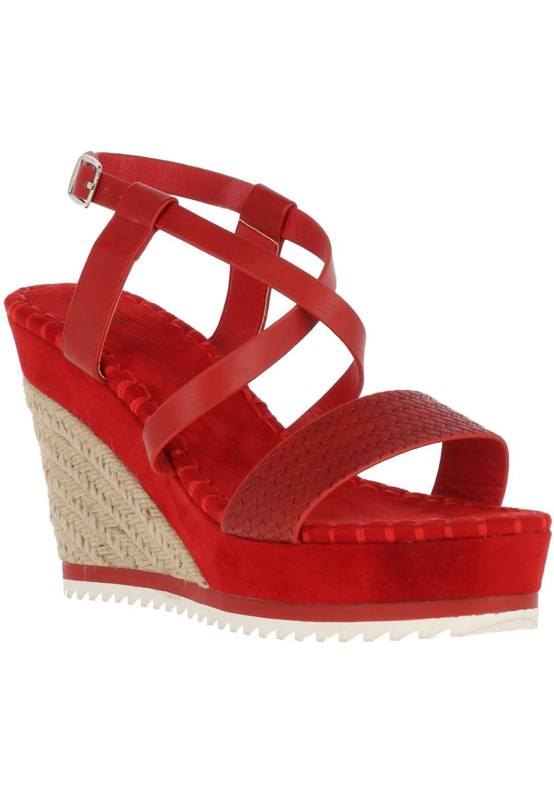 Sandalia Basic Rojo-0