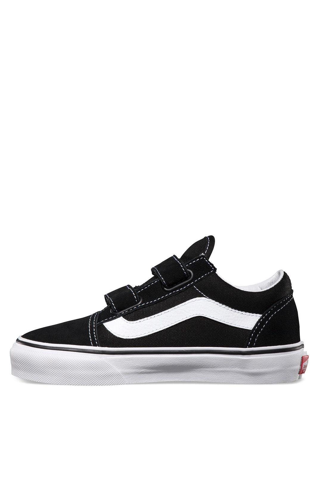 Zapatilla Niño Uy Old Skool V Black/True White-3