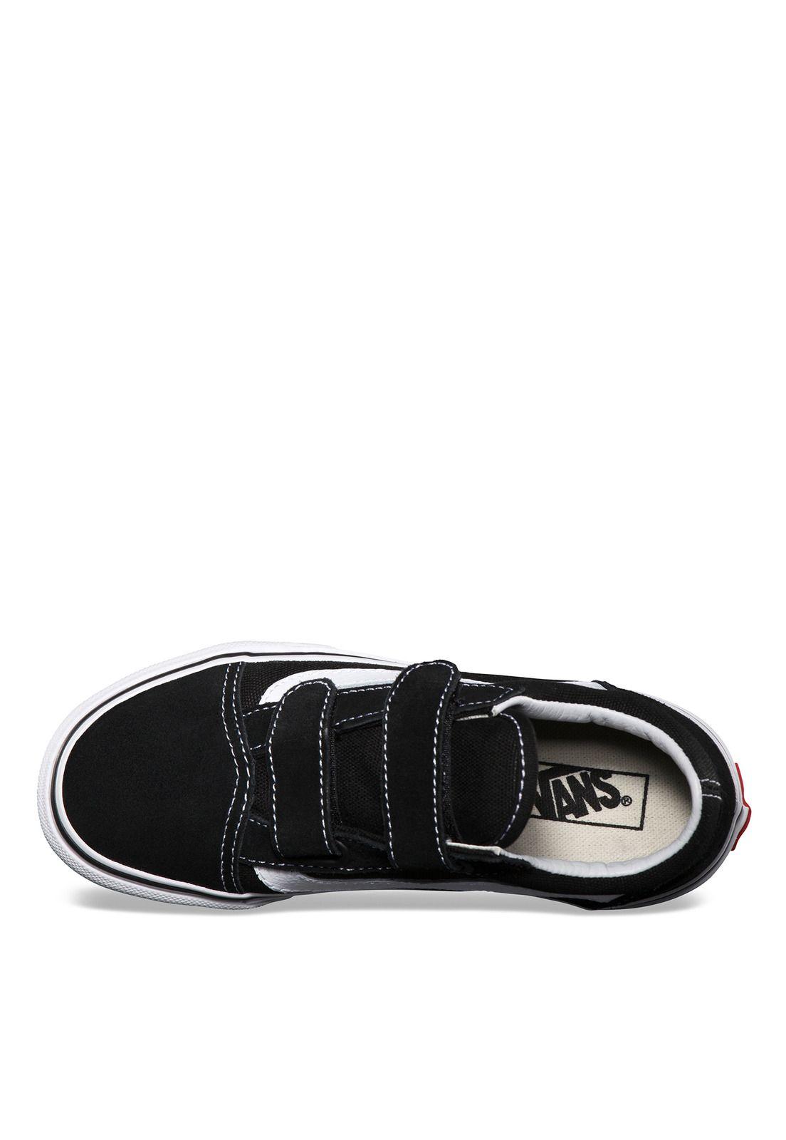 Zapatilla Niño Uy Old Skool V Black/True White-4