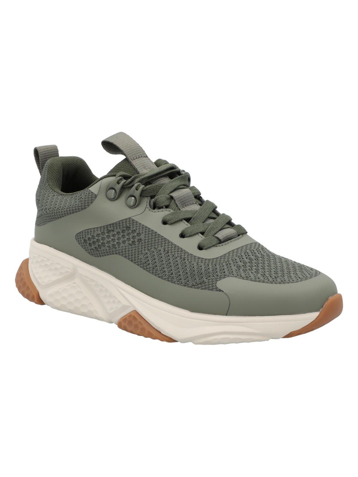 Zapatilla Cuero Mujer Benza Verde-1