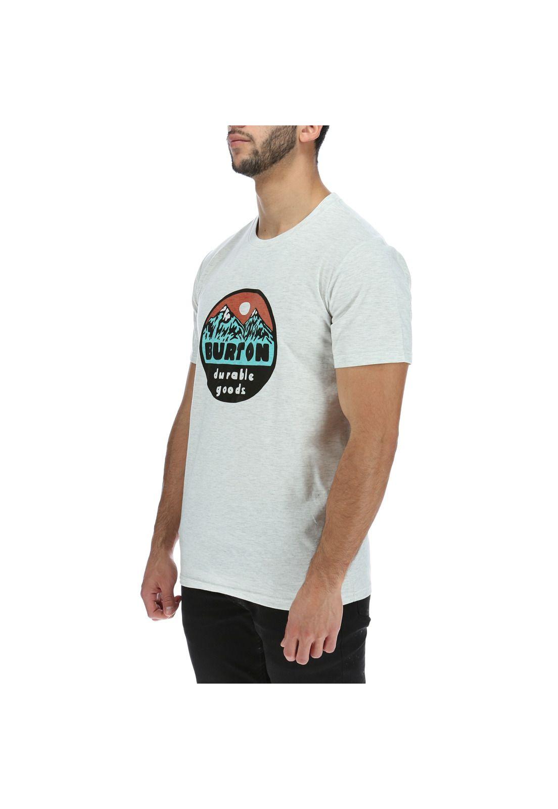 Polera M/C  Hombre Fox Peak Gris-1