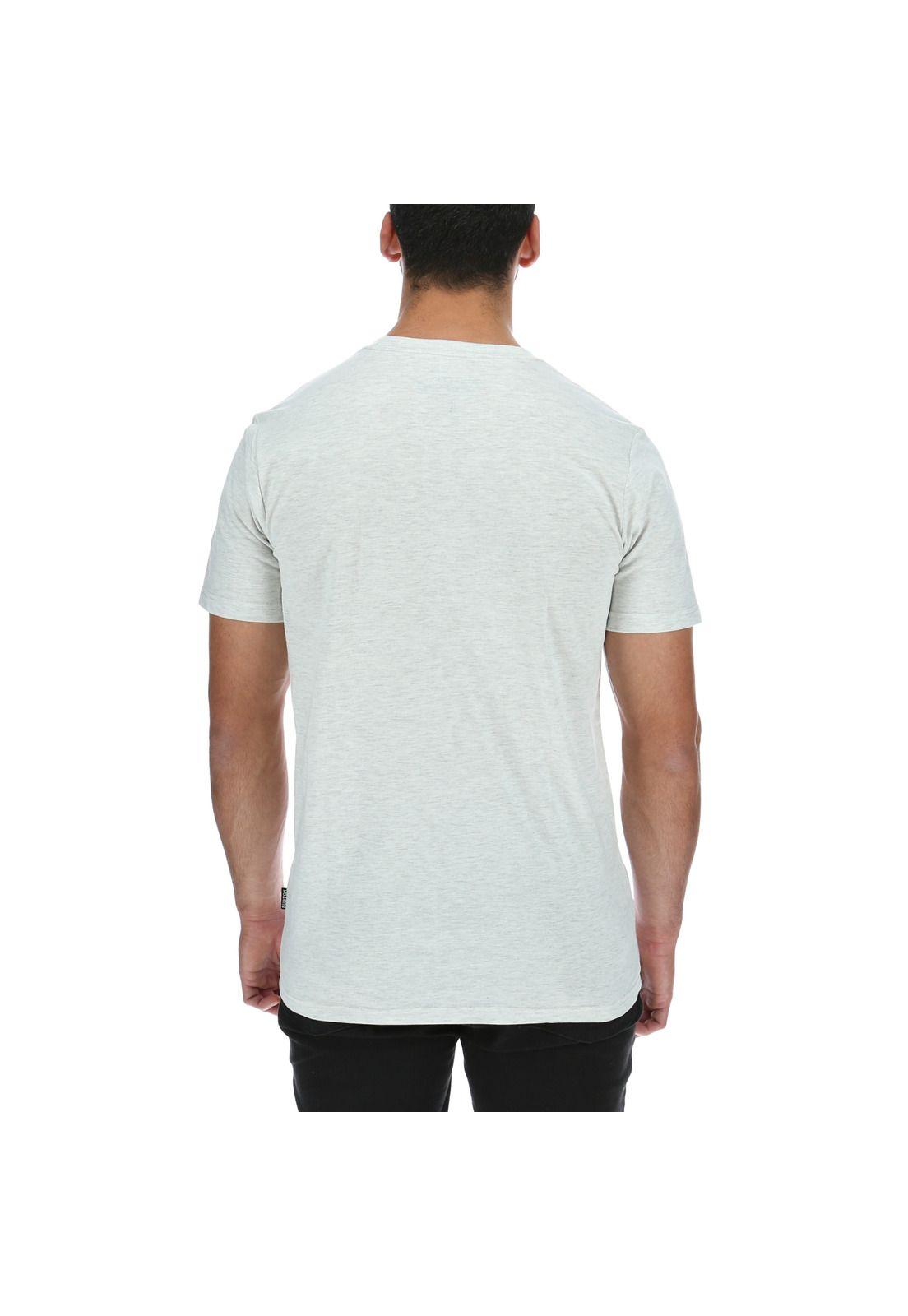 Polera M/C  Hombre Fox Peak Gris-2