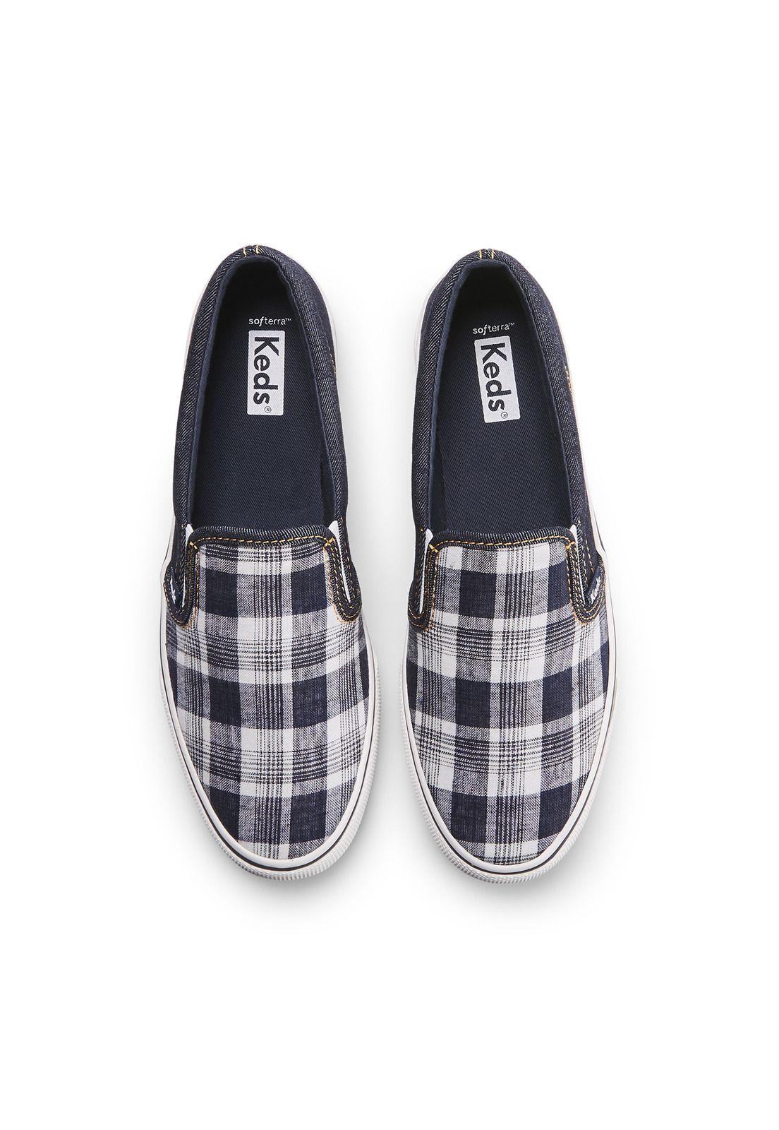 Zapatilla Mujer Jump Kick Slip Denim Blanco -2