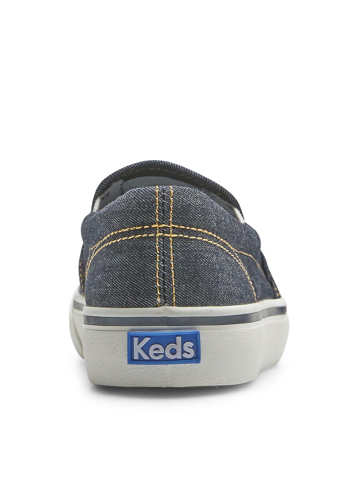 Zapatilla Mujer Jump Kick Slip Denim Blanco -4