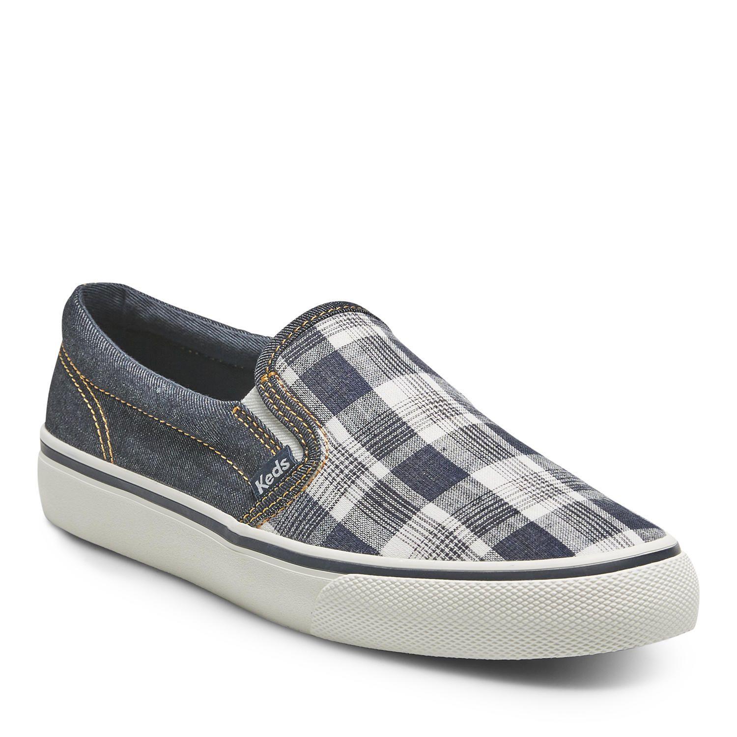 Zapatilla Mujer Jump Kick Slip Denim Blanco -1