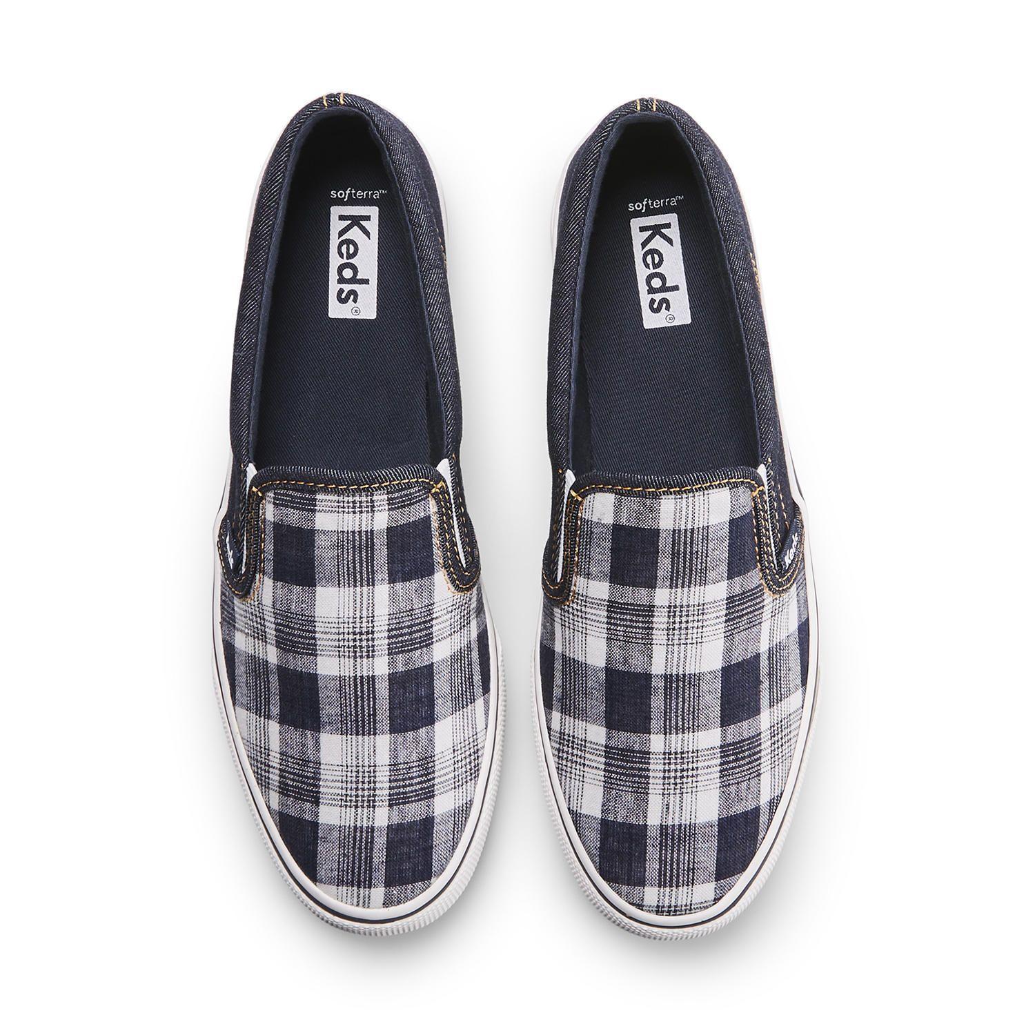 Zapatilla Mujer Jump Kick Slip Denim Blanco -3