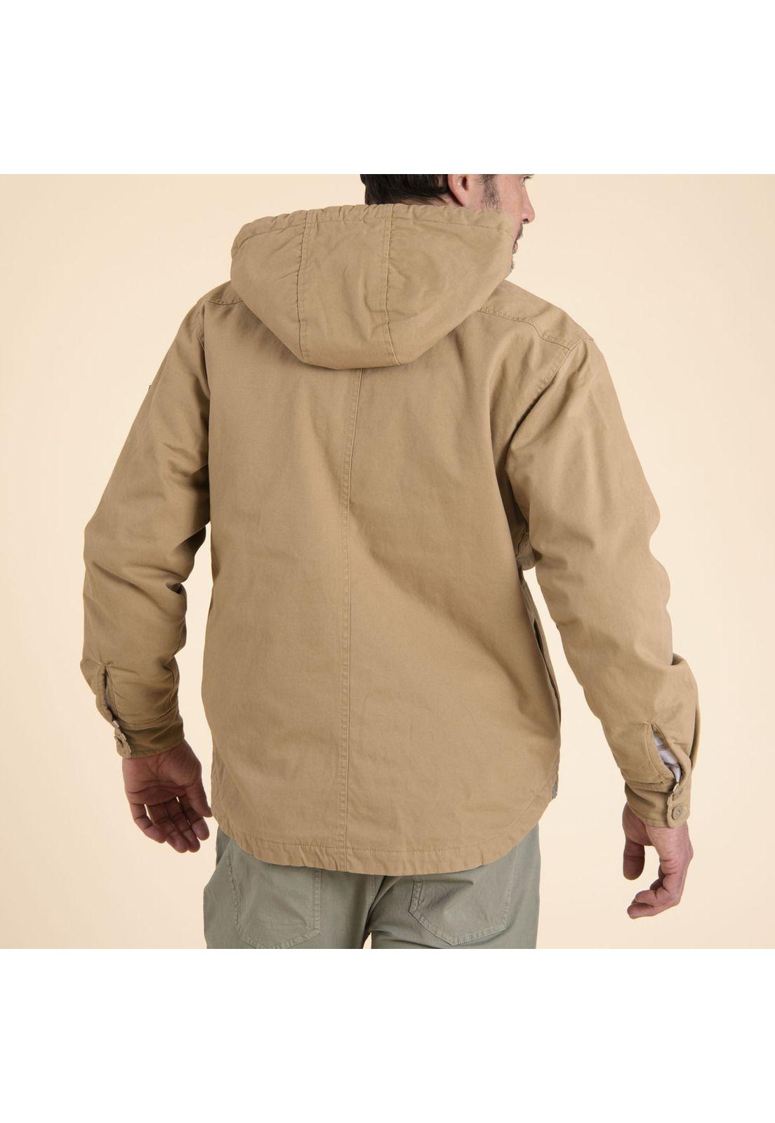Chaqueta Algodón Orgánico Hombre Praga Camel-3