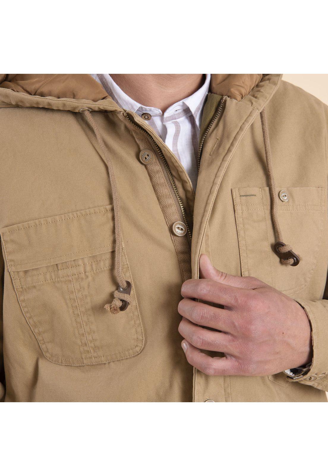 Chaqueta Algodón Orgánico Hombre Praga Camel-4