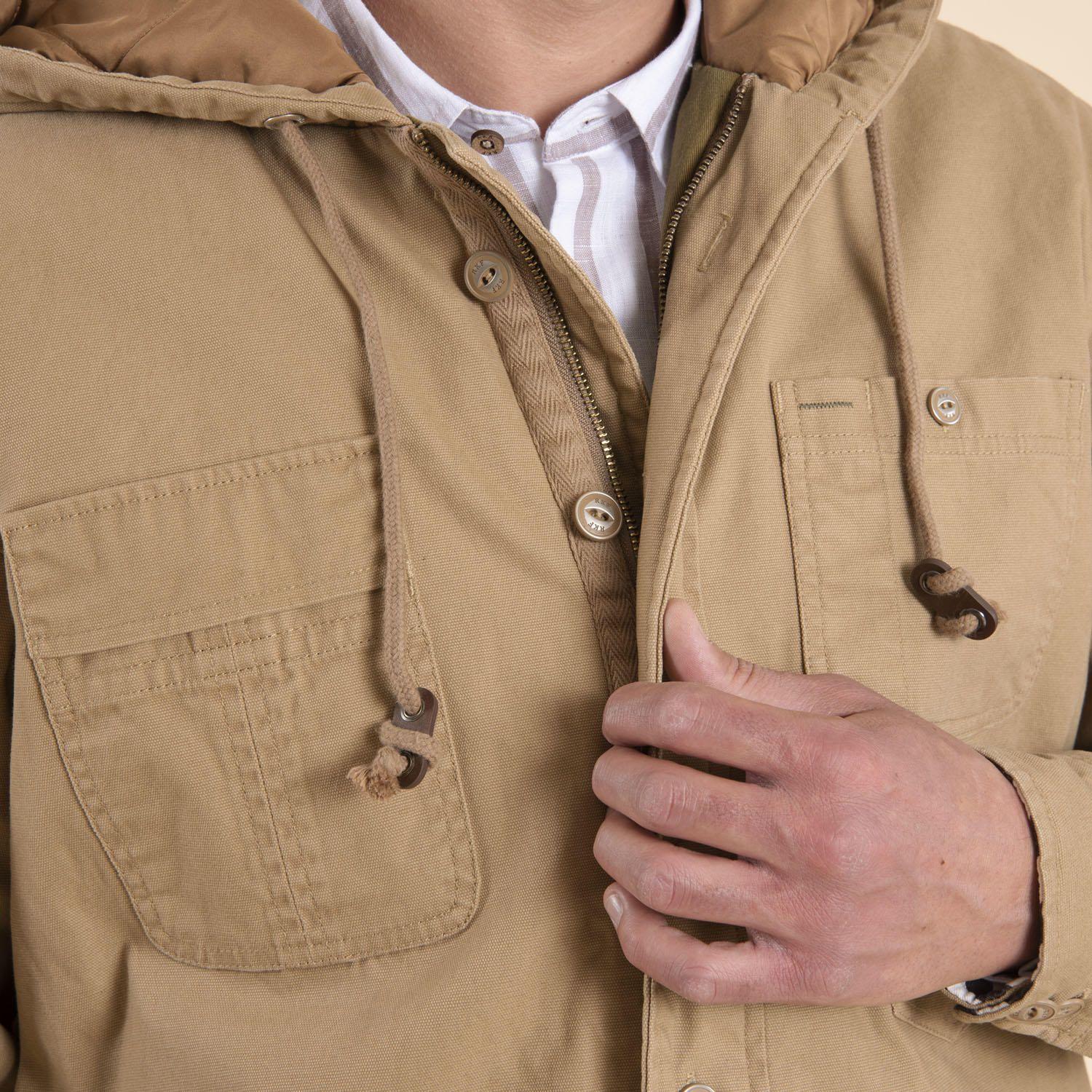 Chaqueta Algodón Orgánico Hombre Praga Camel-4