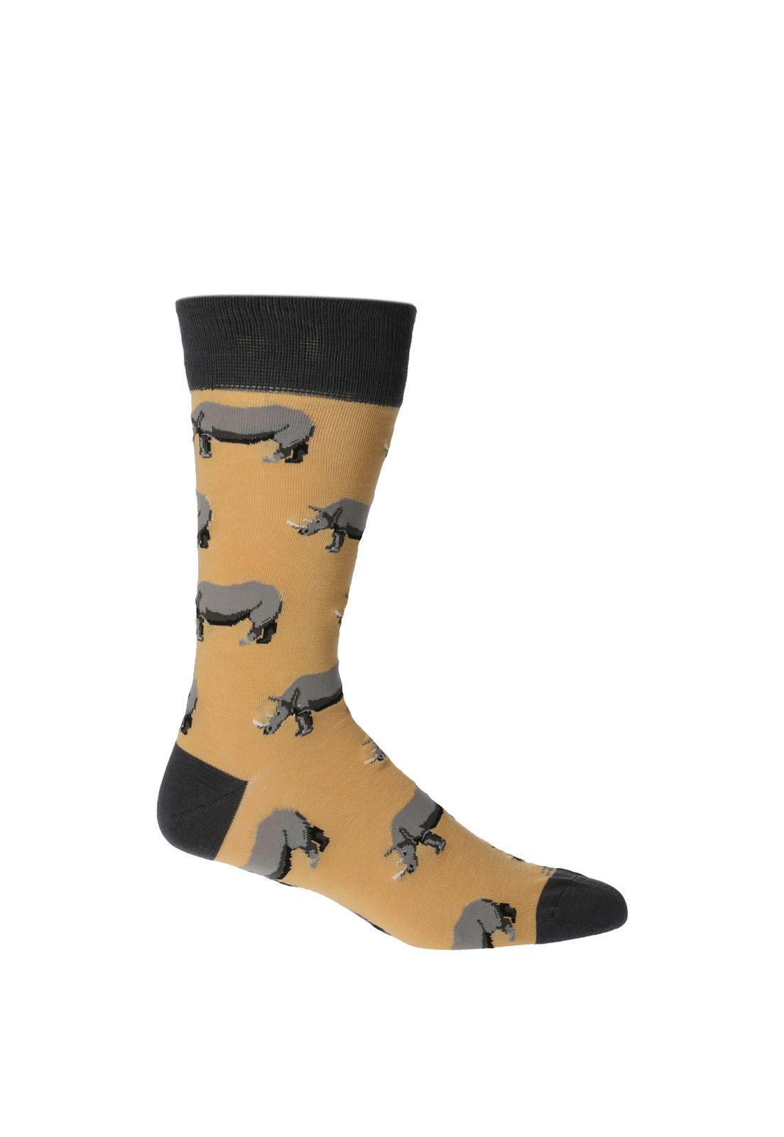 Calcetín Hombre Rhino Amarillo-0