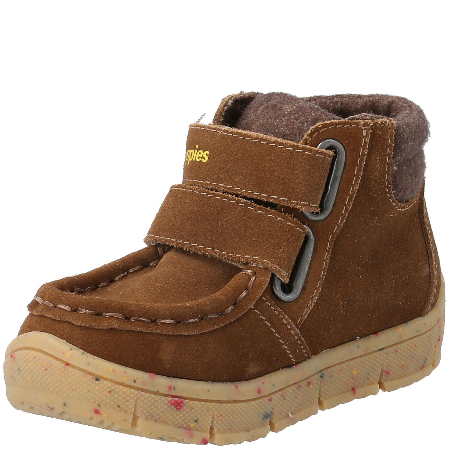 Botín Cuero Niño Koda Velcro Café (19-25)-3