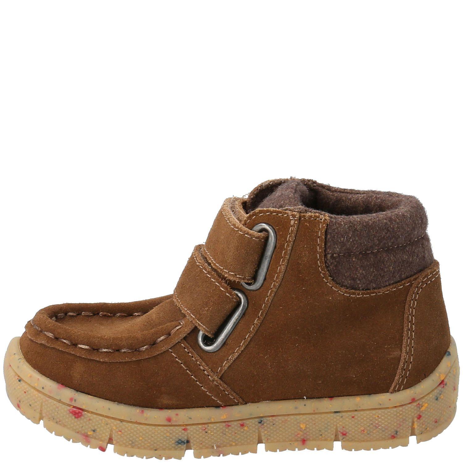 Botín Cuero Niño Koda Velcro Café (19-25)-4