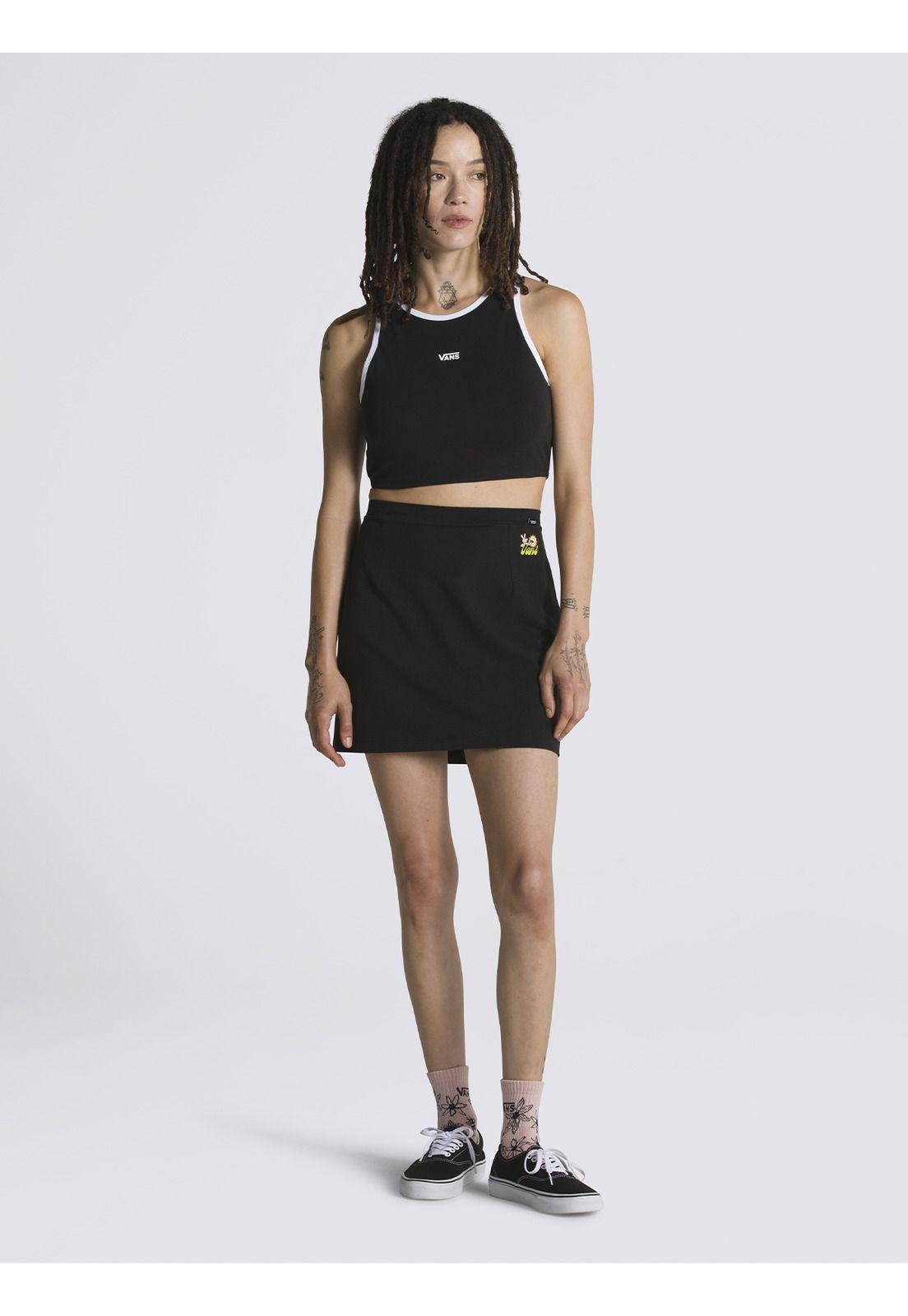 Polera Sin Mangas Longline Racerback B Negro Mujer-3