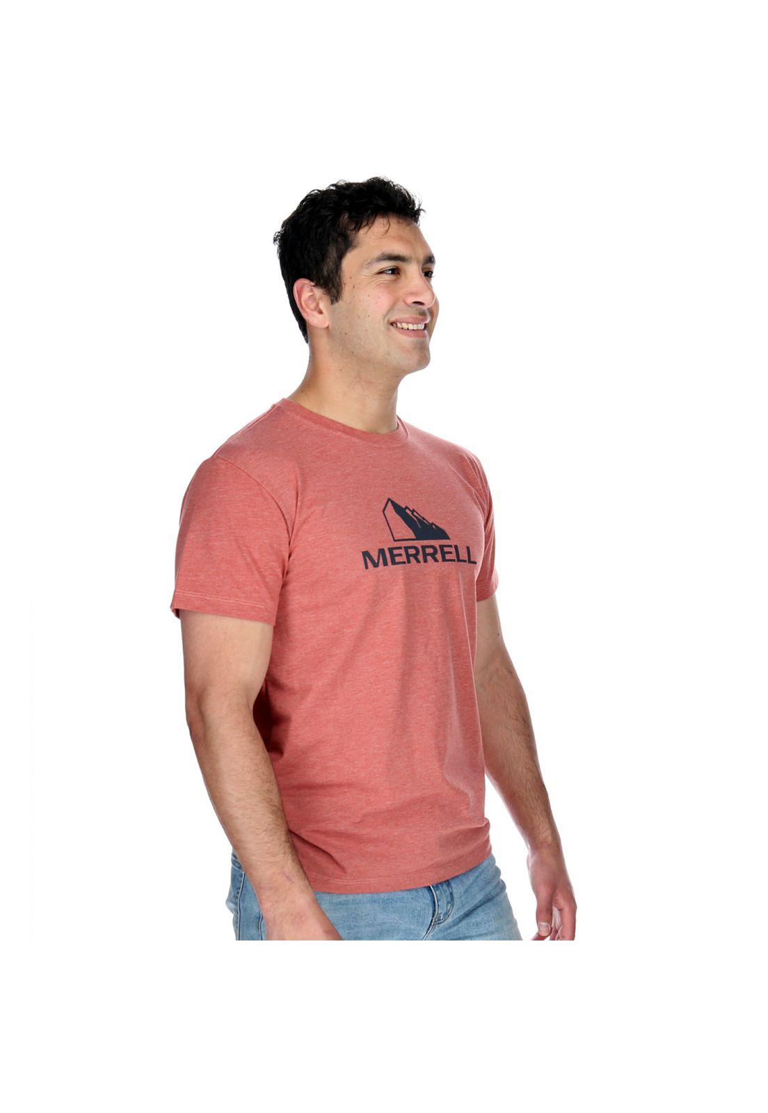 Polera M/C Hombre Logo Tee Naranja-4