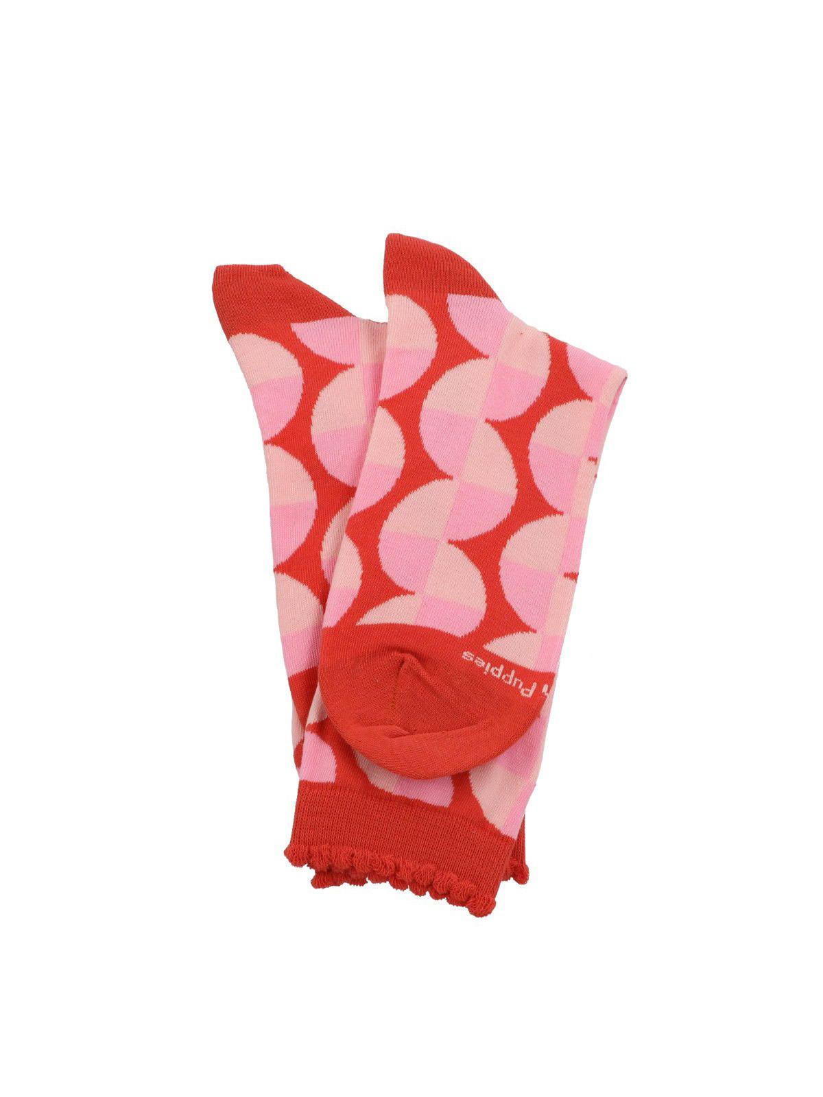 Calcetín Algodón Mujer C Design Rosado-2