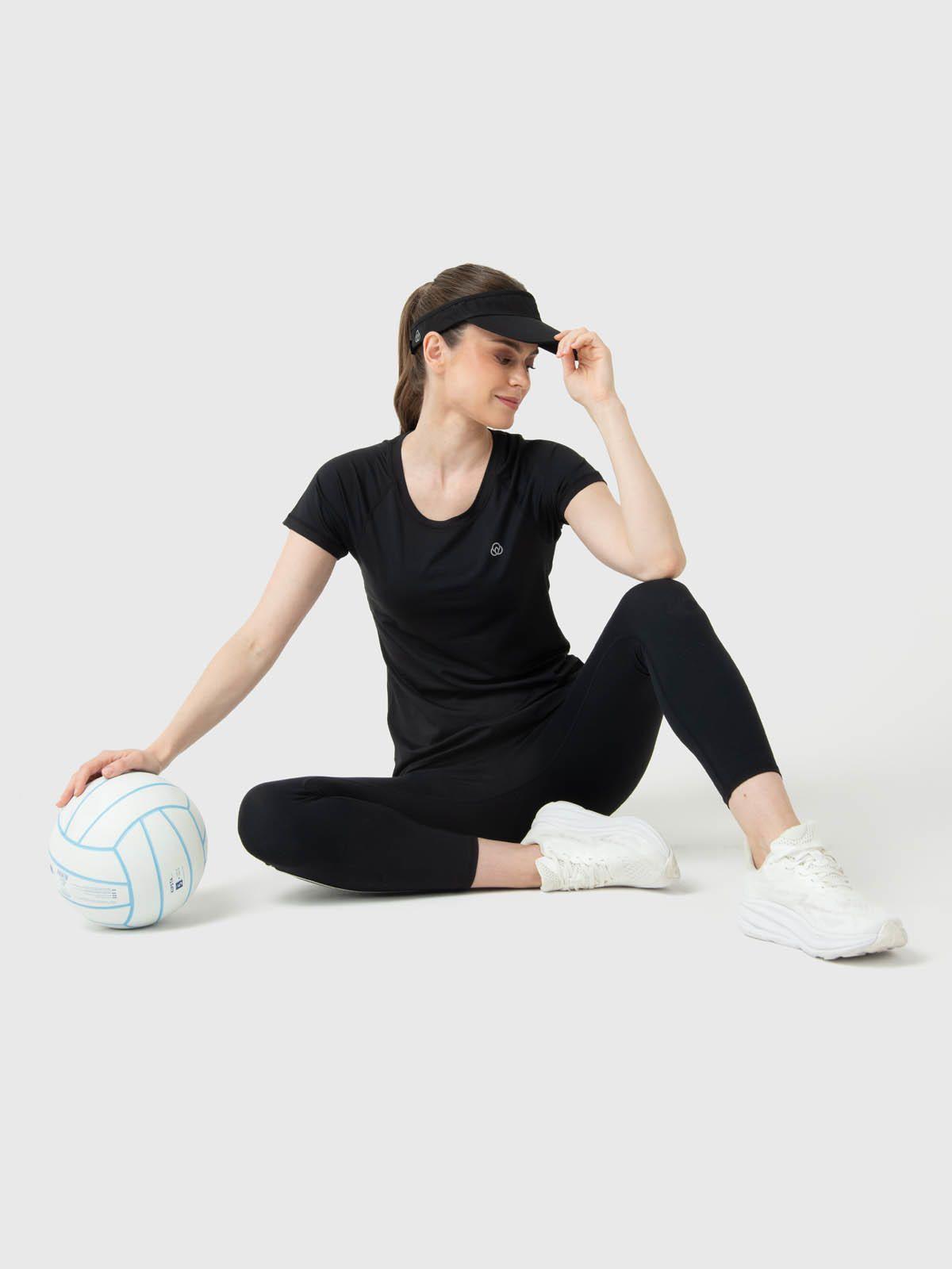 Polera Mujer Round Neck Aloe Negra -4