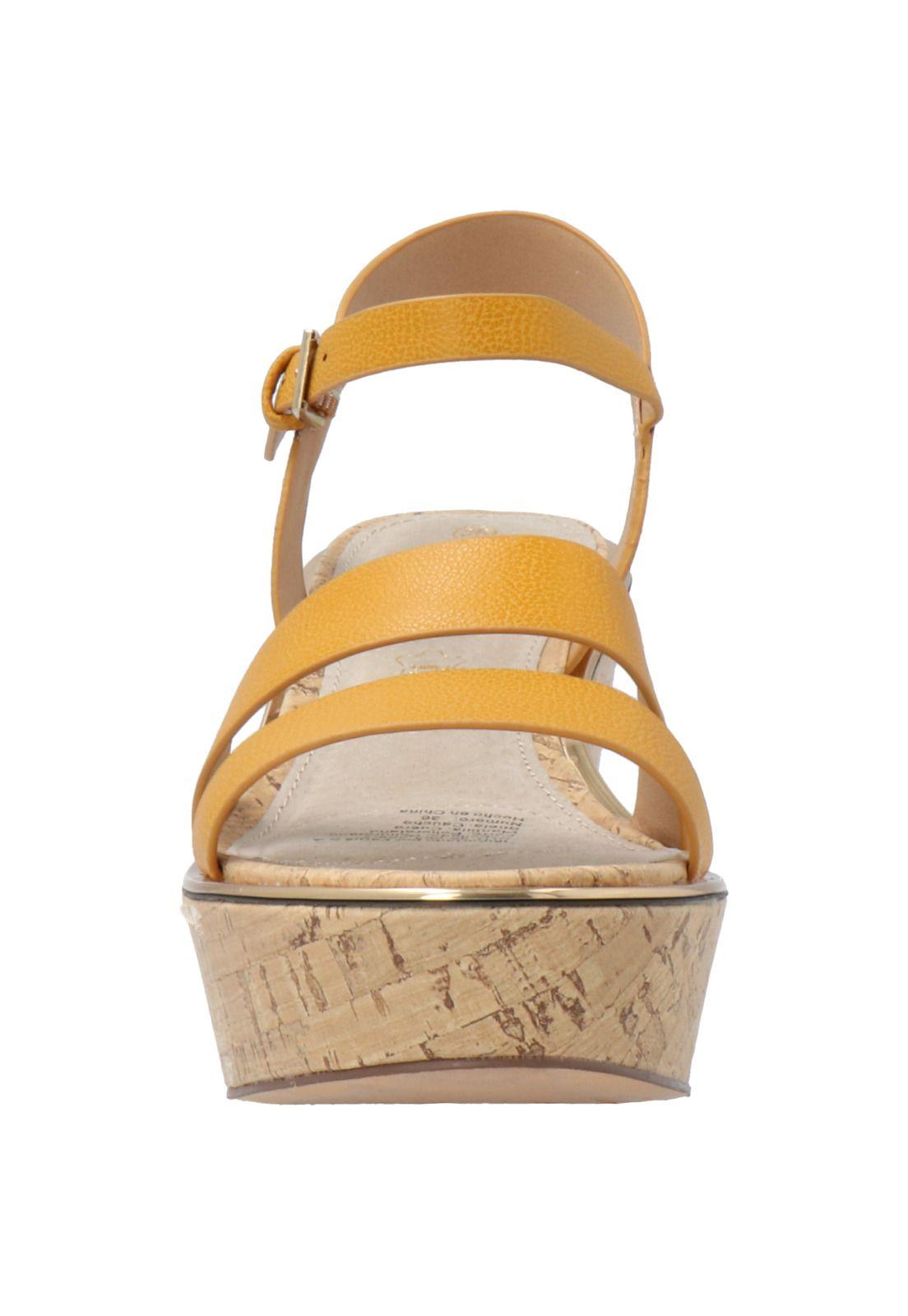 Sandalia Mujer Brownie Mostaza-2