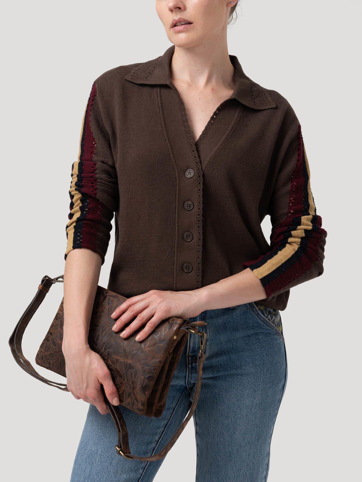 Sweater Algodón Orgánico Mujer Angelonia Café-4