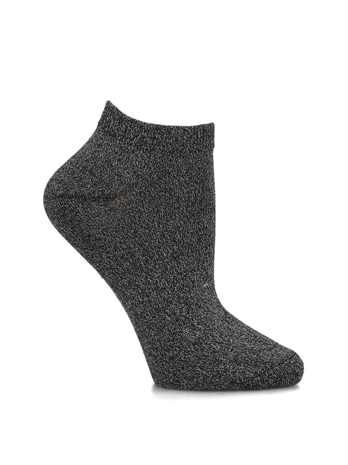 Calcetín Algodón Mujer Ped Lurex Gris-0