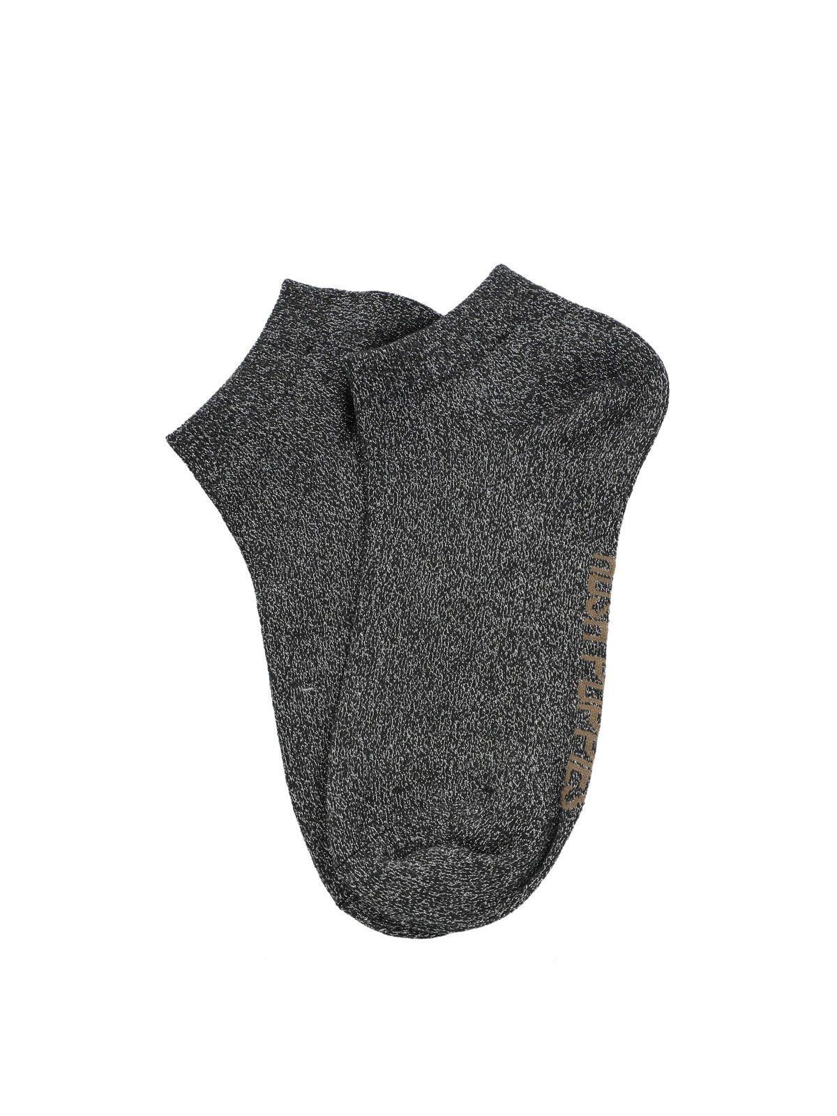 Calcetín Algodón Mujer Ped Lurex Gris-2