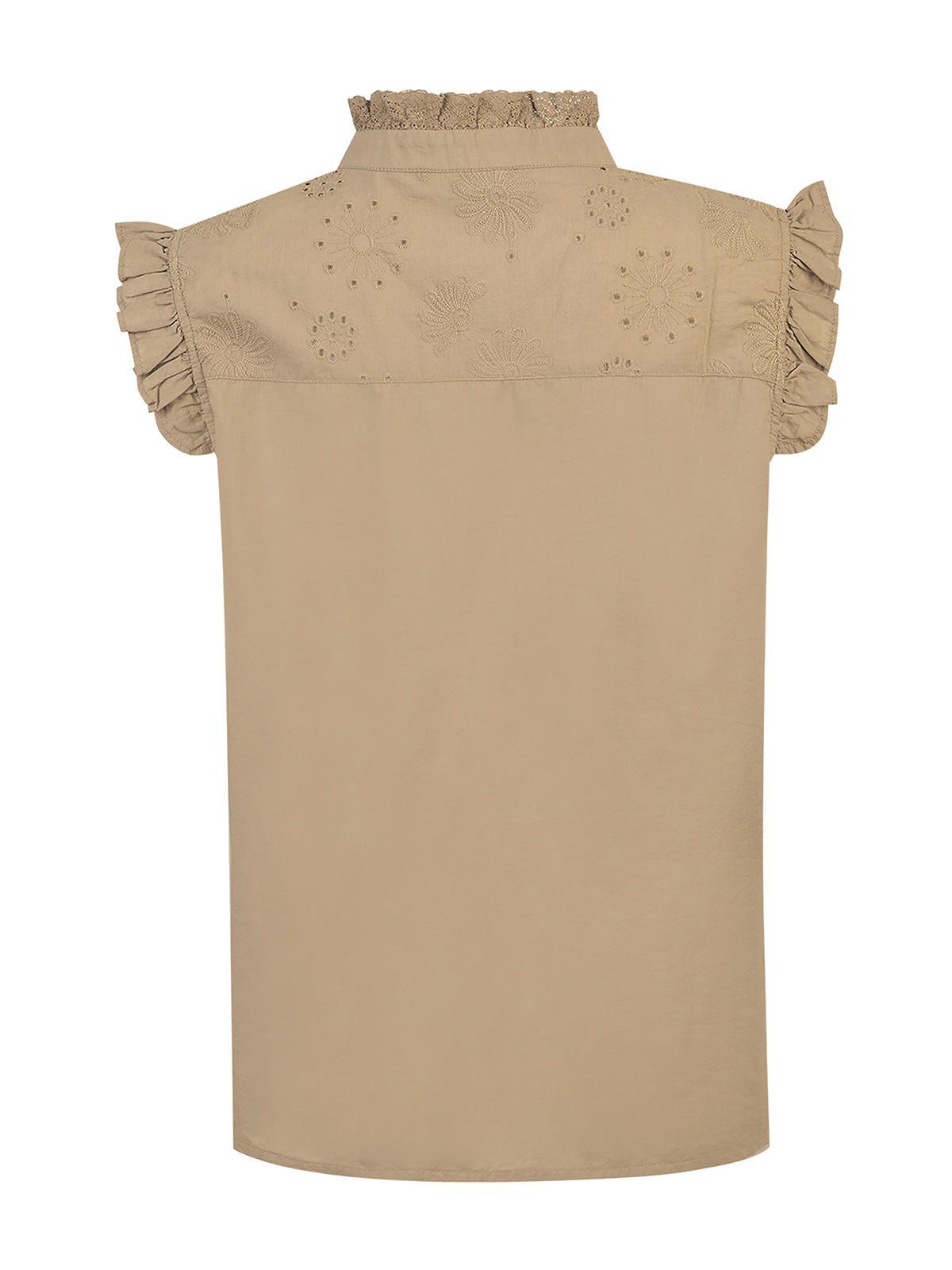 Blusa Algodón Orgánico Mujer Amaui Café-1