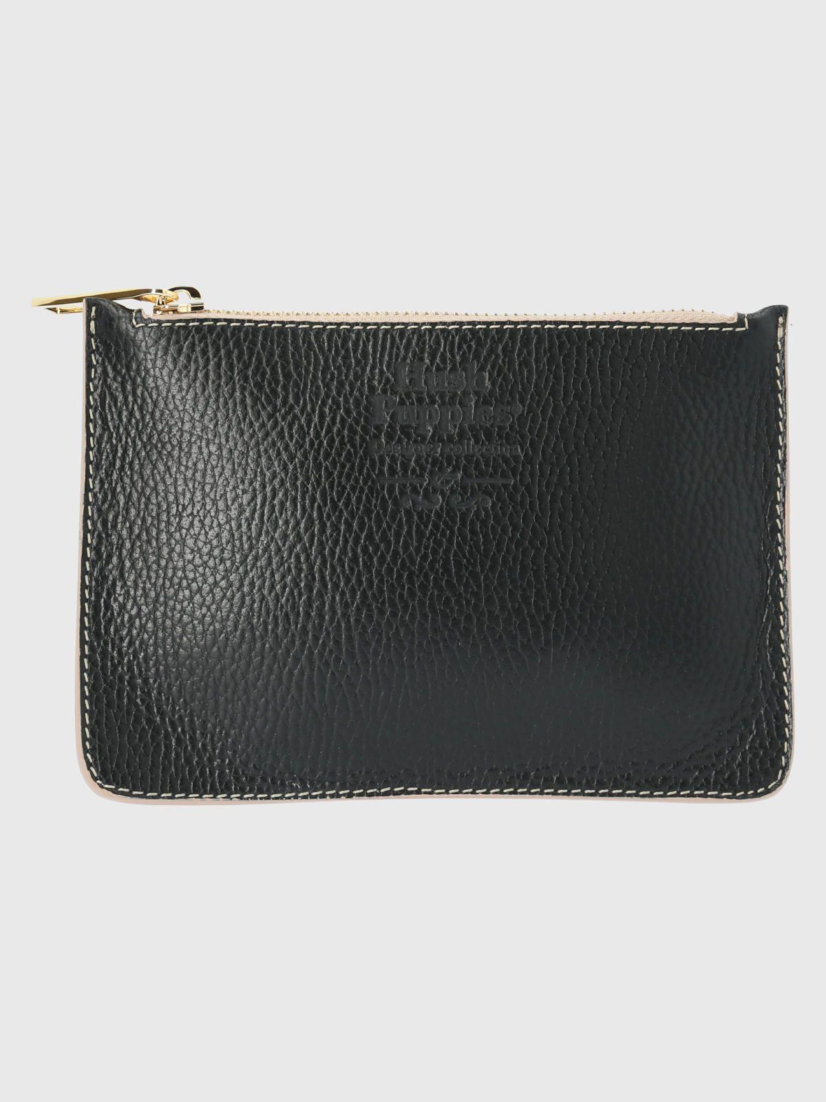 Cartera Italiana Cuero Benedetta Negro-5