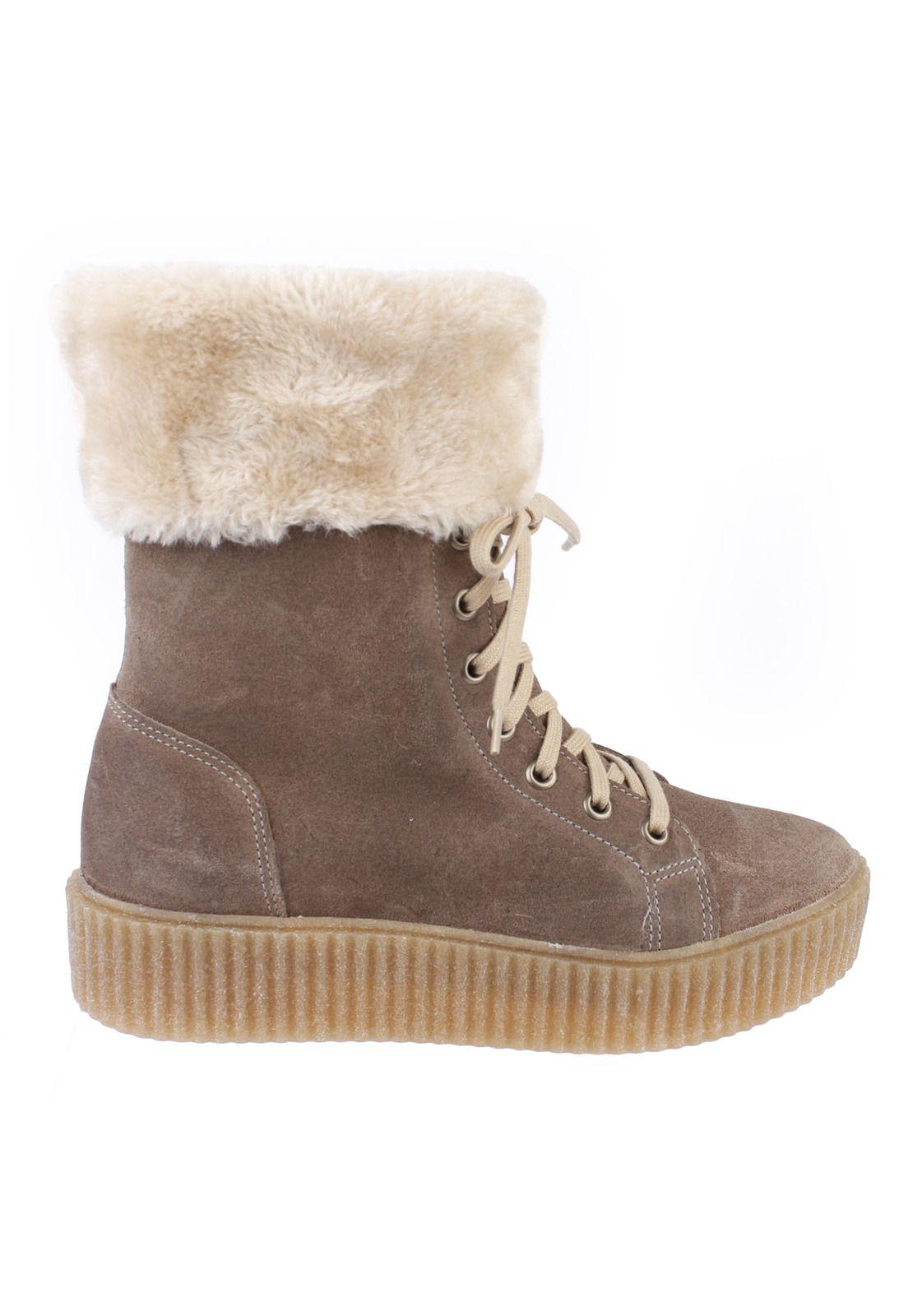 Bota Cuero Mujer Malinne Gris-3