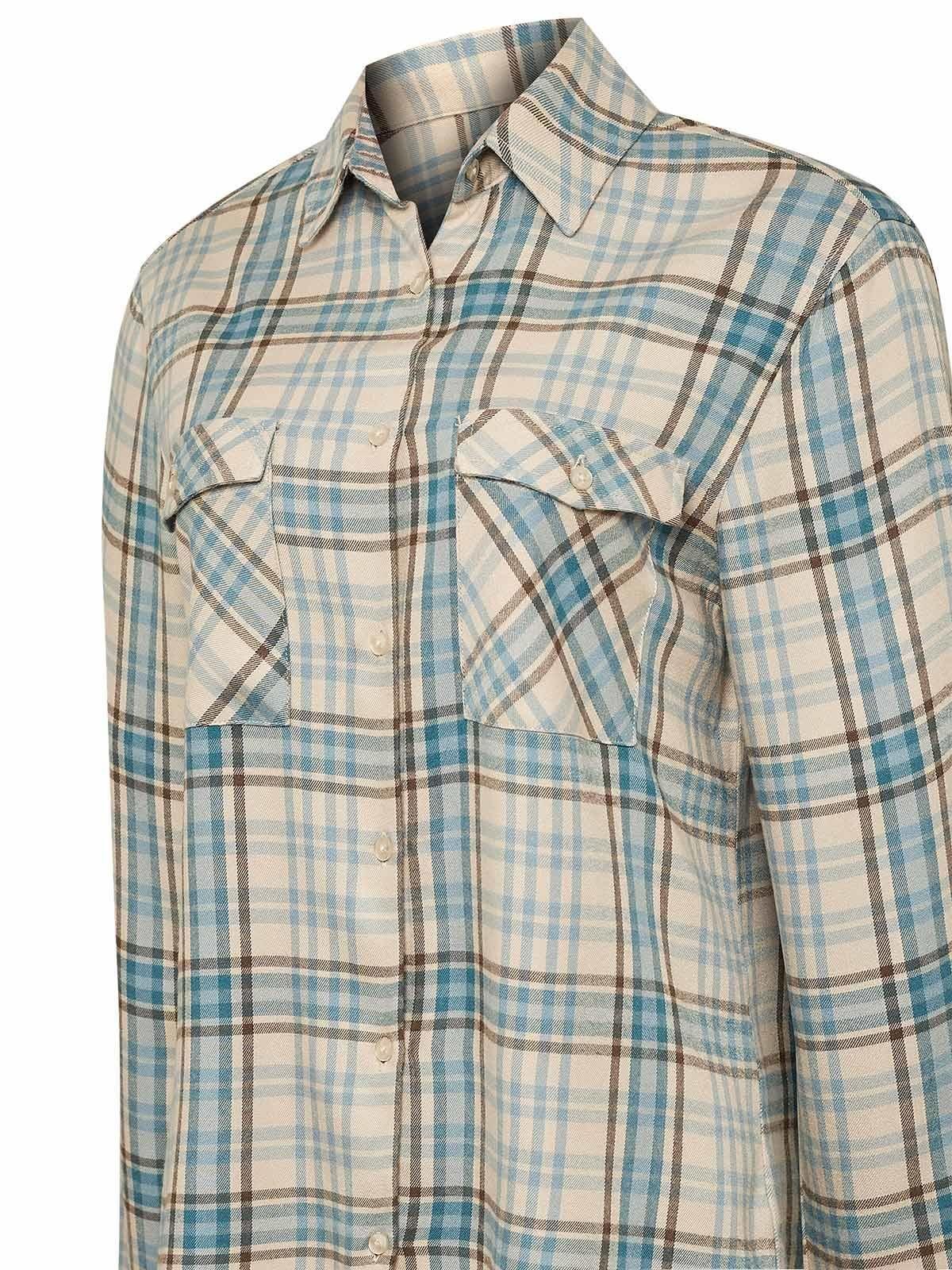 Blusa Rayón Mujer Bonete Celeste-3