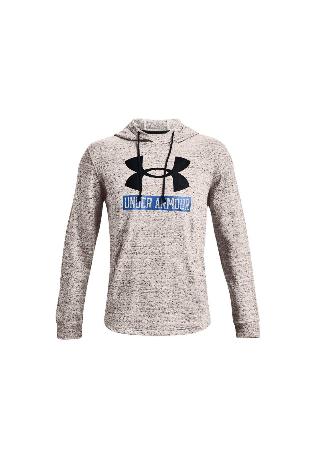 Polerón Buzo Hombre Rival Terry Logo Hoodie Blanco-0