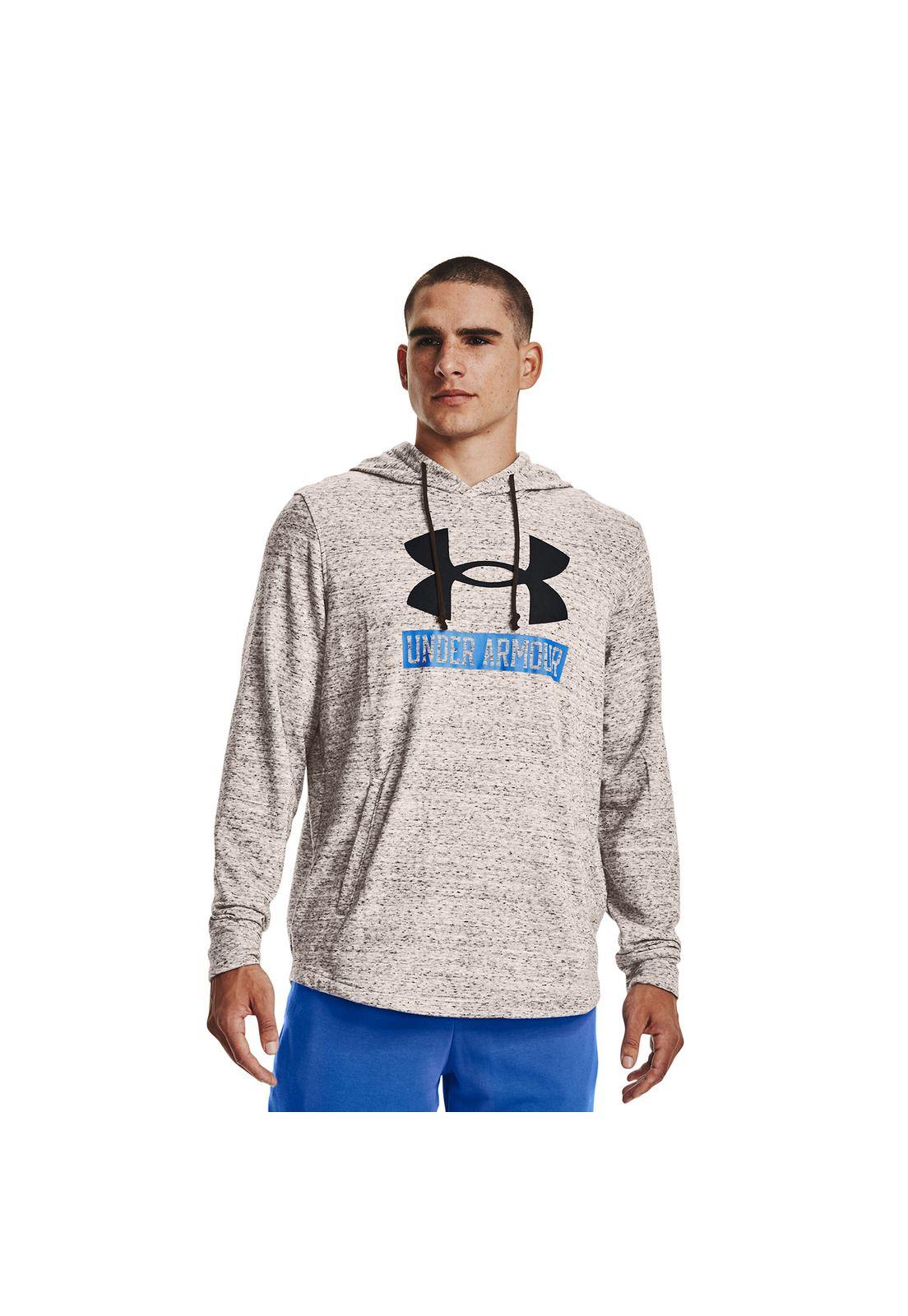 Polerón Buzo Hombre Rival Terry Logo Hoodie Blanco-2