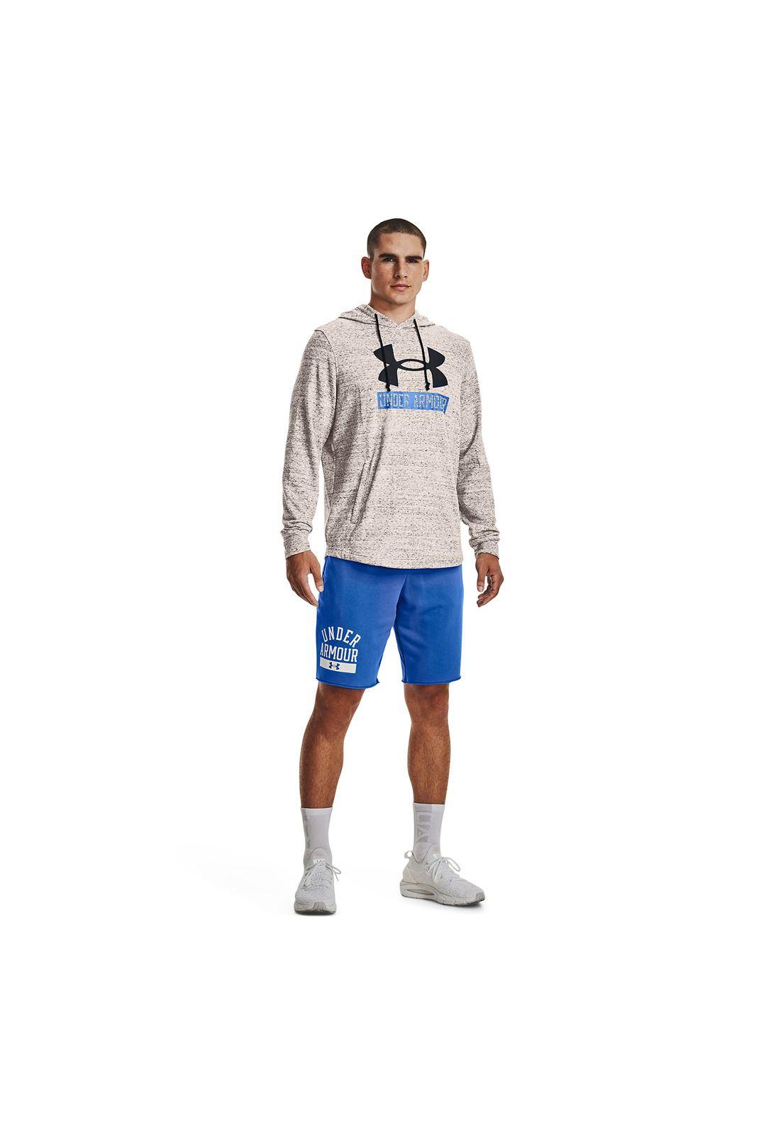 Polerón Buzo Hombre Rival Terry Logo Hoodie Blanco-4
