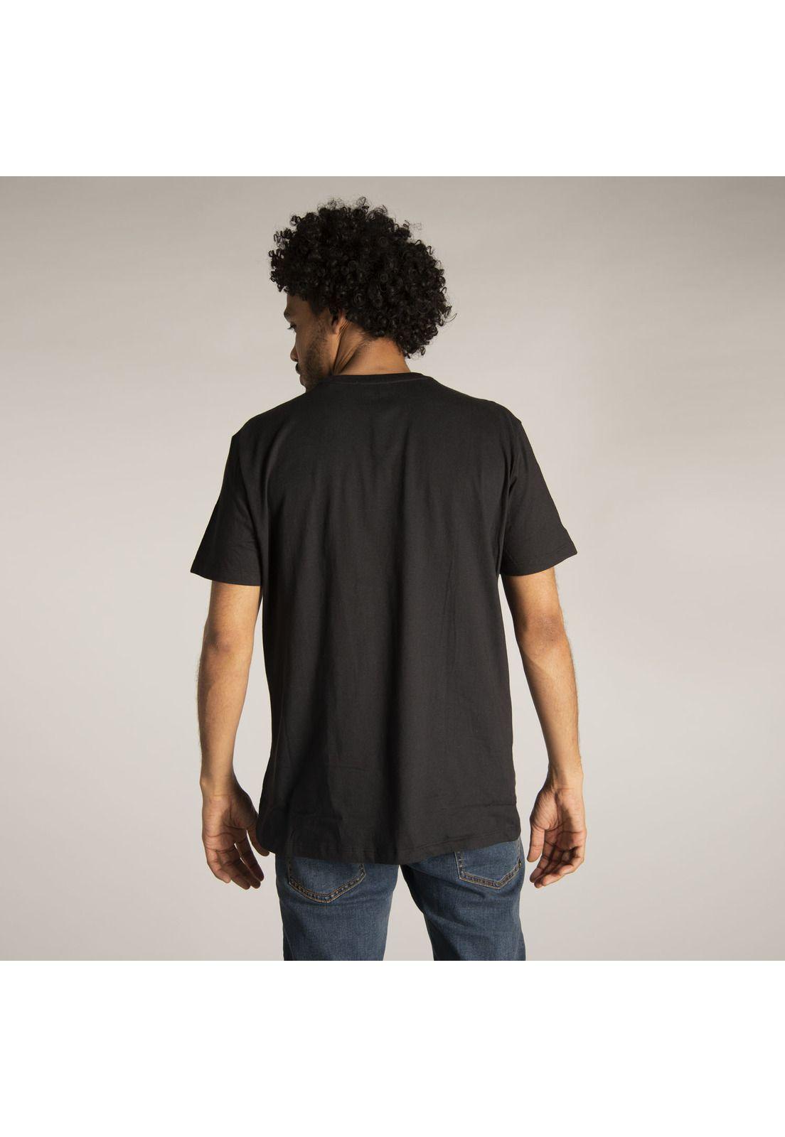 Polera M/C Hombre Overlap Tee Negro-2