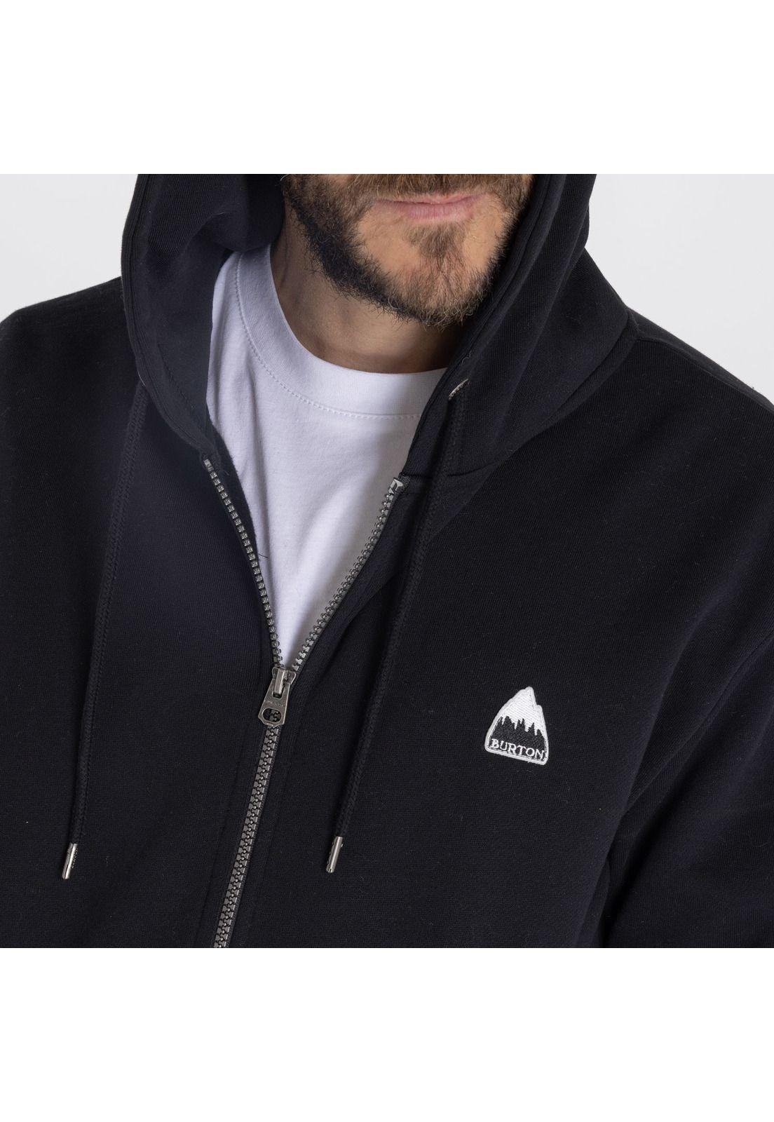 Polerón con gorro Mountain Logo Negro Hombre-3