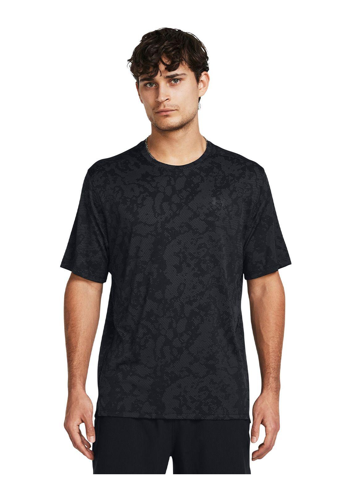 Polera Manga Corta Vent Geode Hombre Negro-0