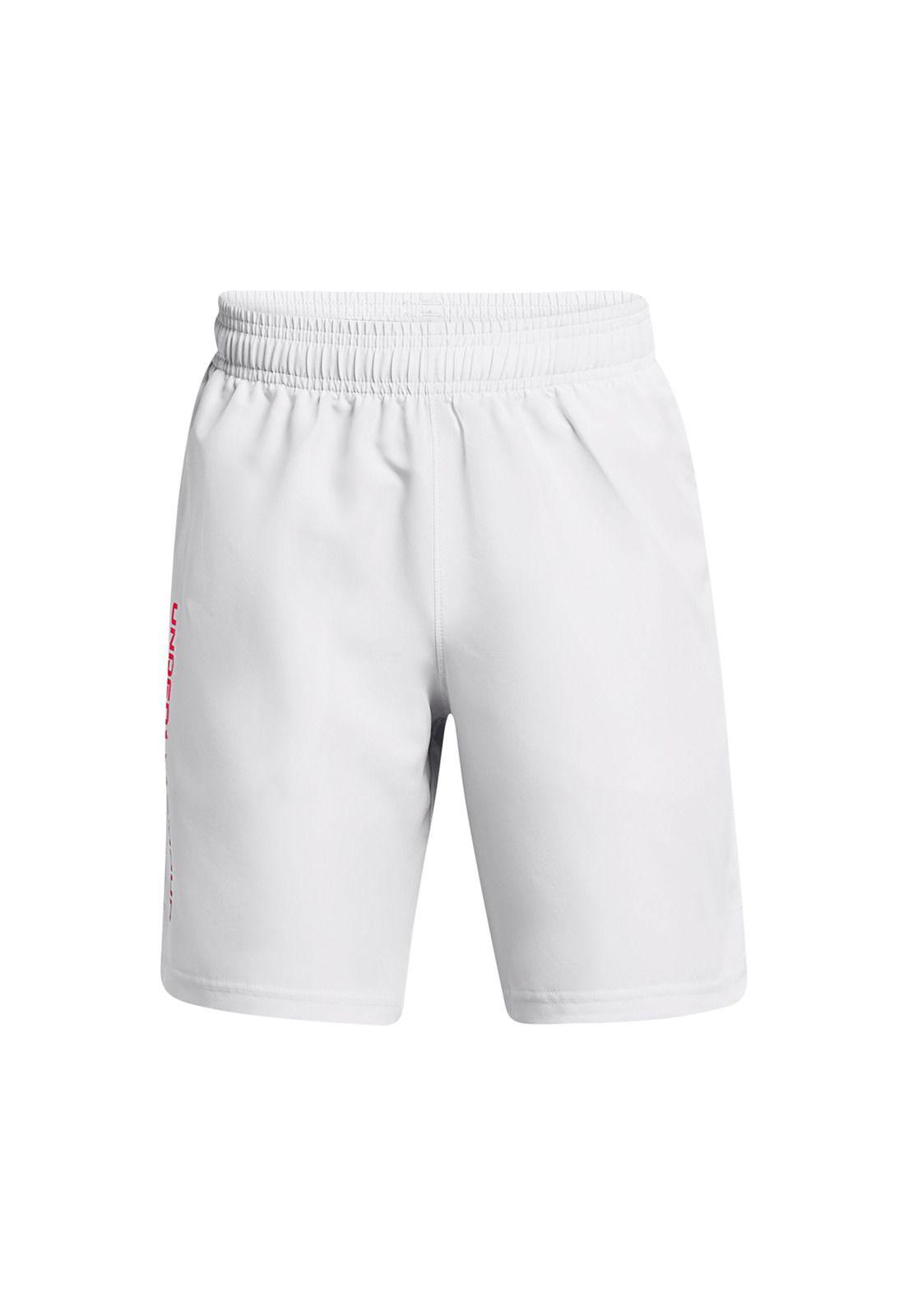 Shorts UA Woven para Niño Gris-0
