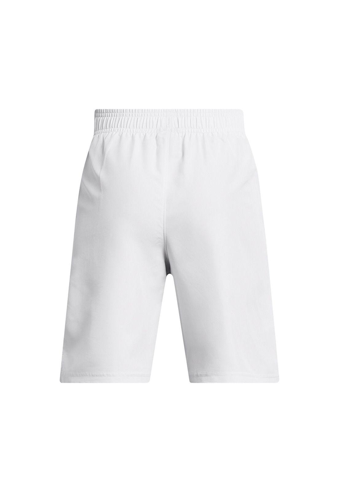 Shorts UA Woven para Niño Gris-1