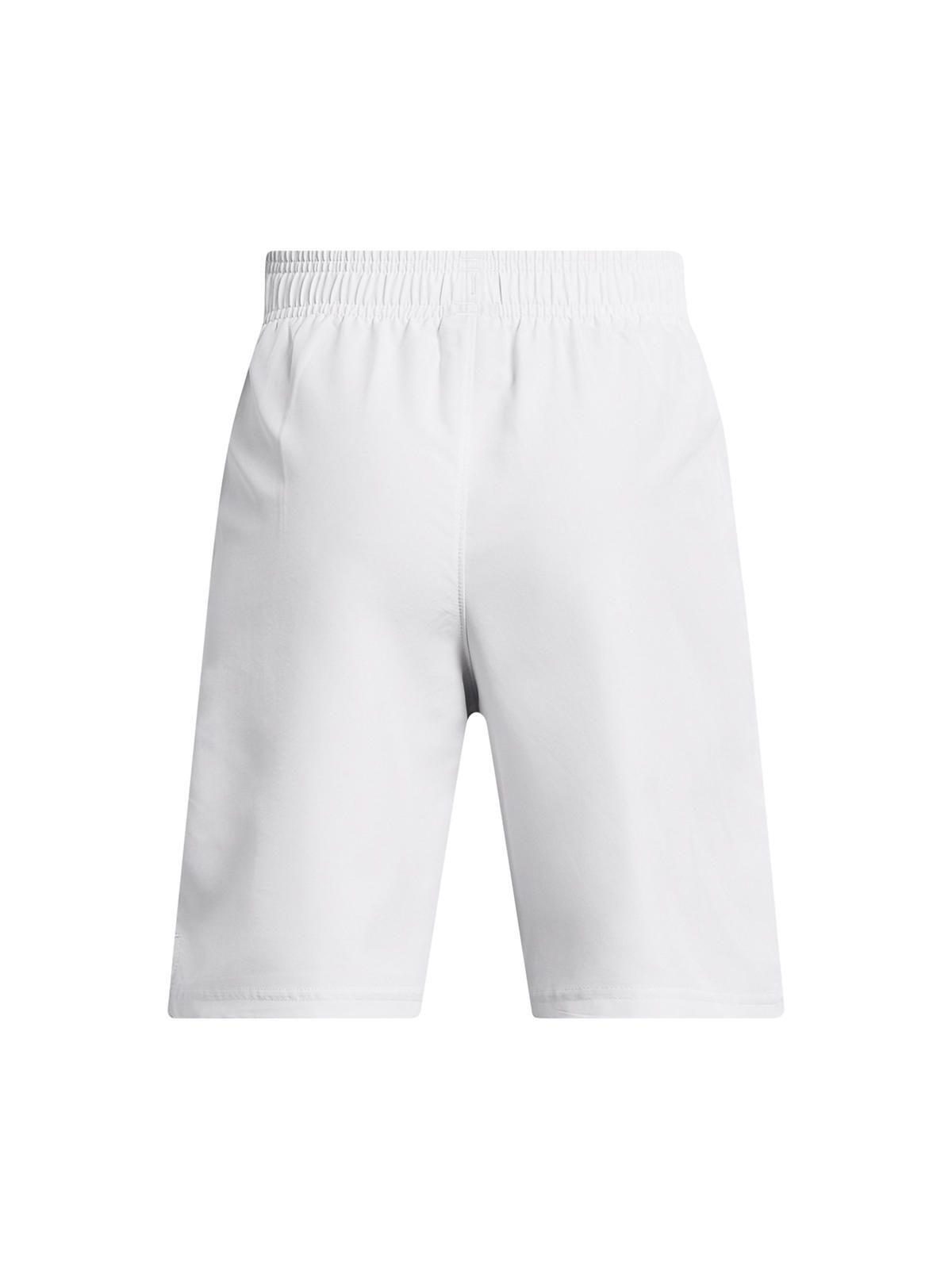 Shorts UA Woven para Niño Gris-1