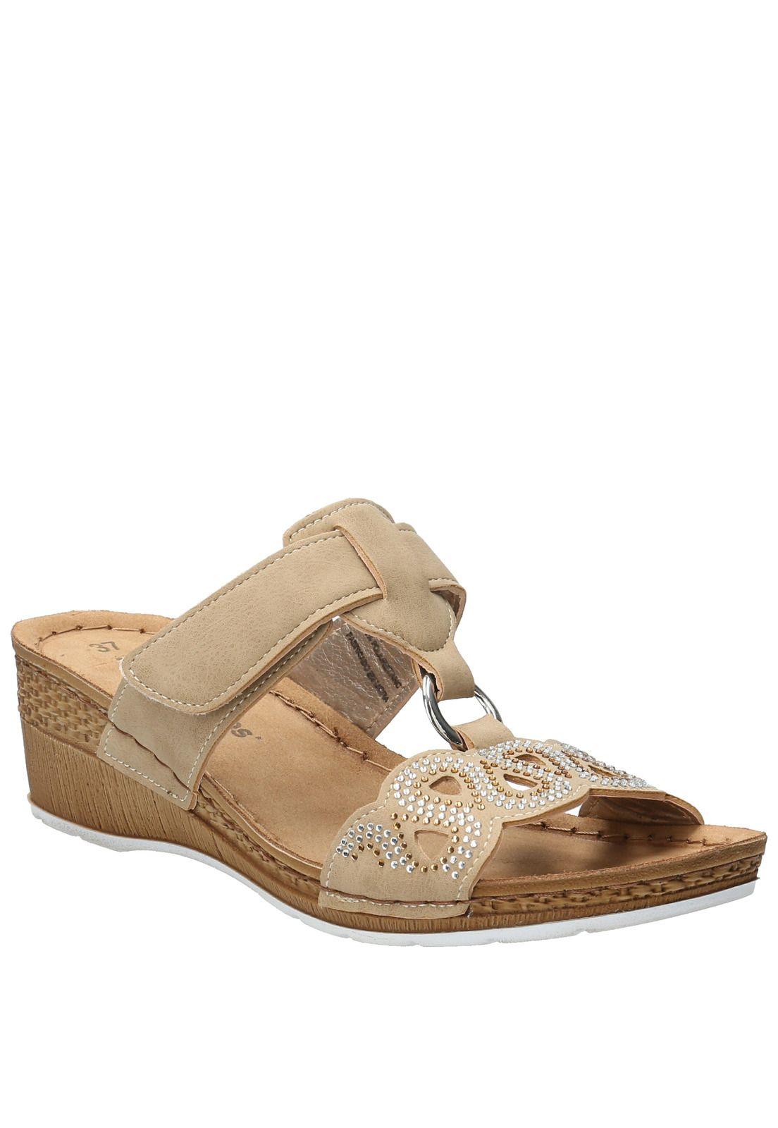 Sandalia Mujer Bax Ii Beige-0