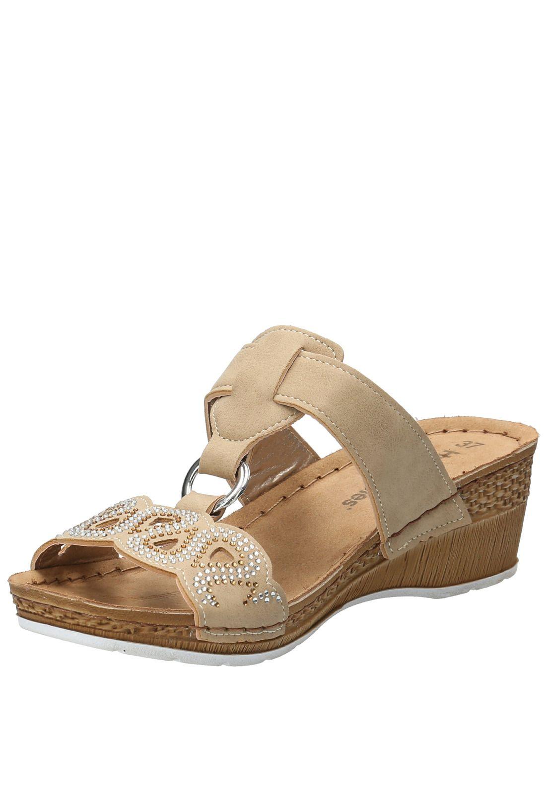 Sandalia Mujer Bax Ii Beige-4
