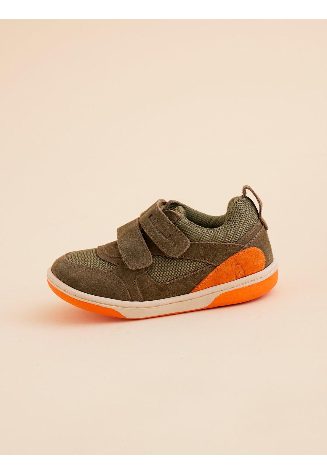 Zapatilla Cuero Verde Niño Lazo Pro  (19-25)-1
