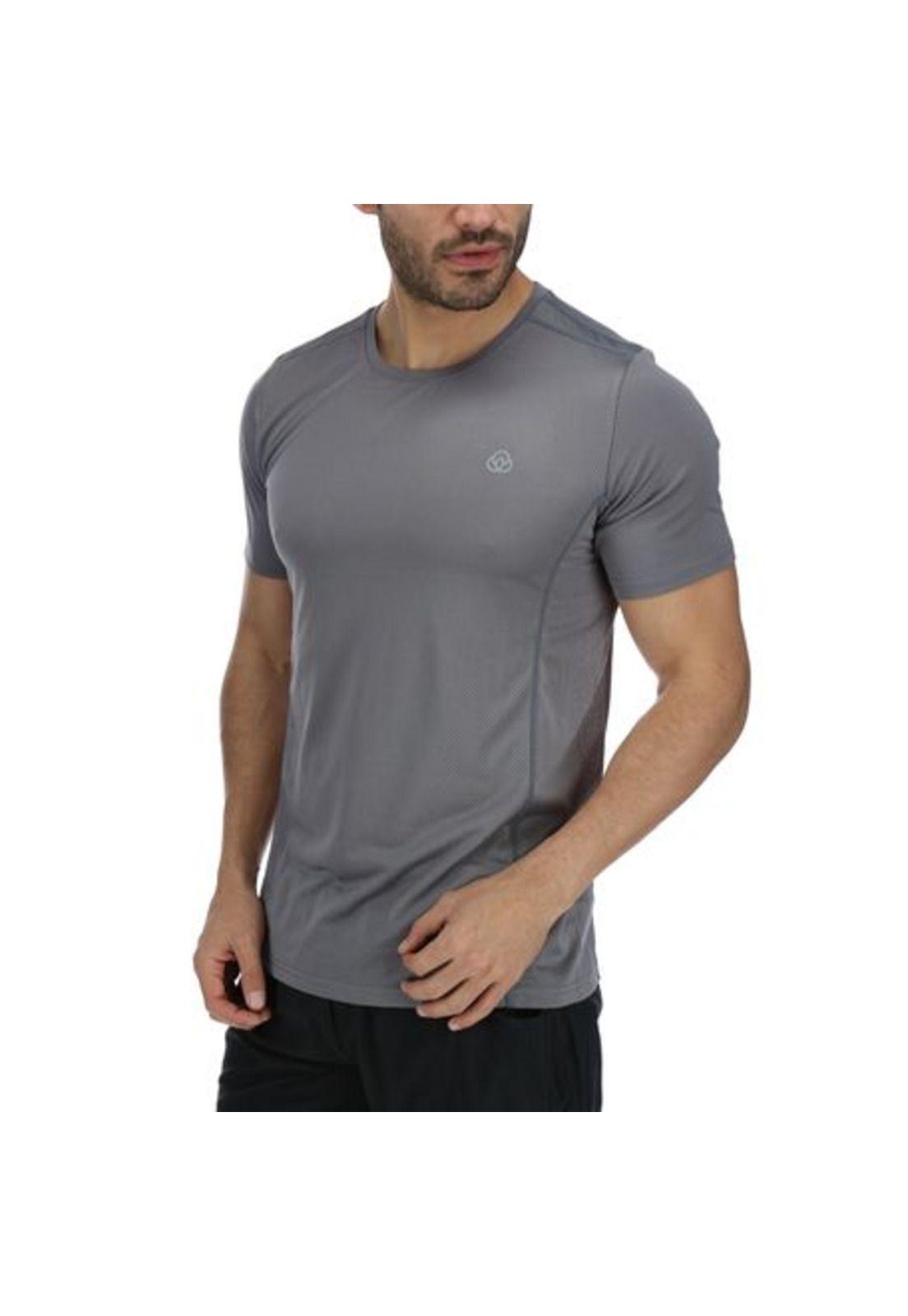 Polera M/C T-Shirt Cage Gris-1