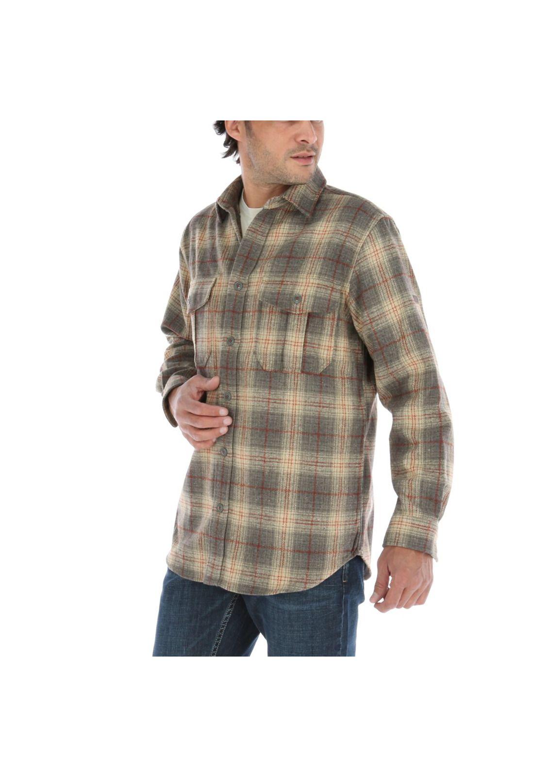 Camisa Lana Hombre Wodd Café-3