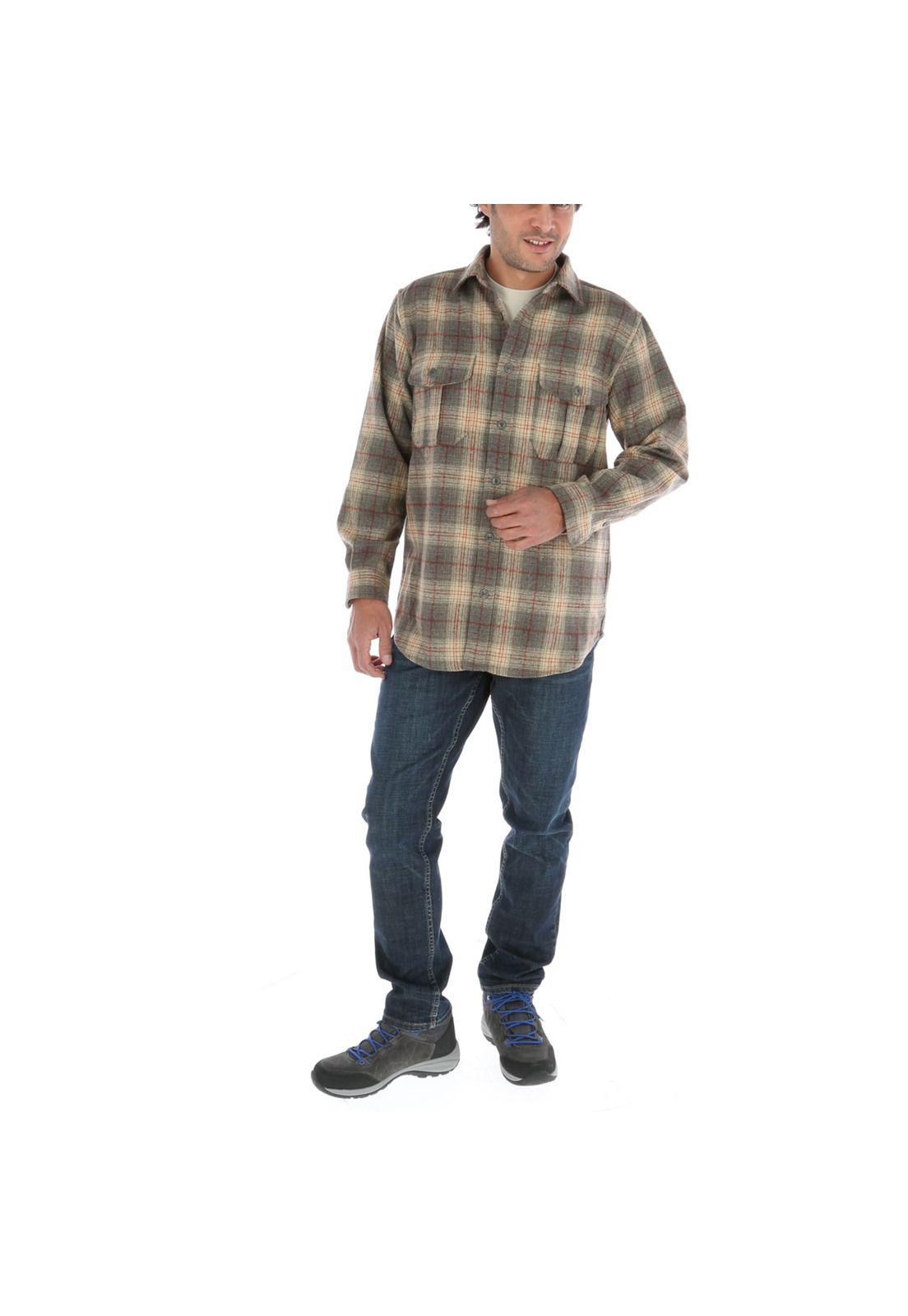 Camisa Lana Hombre Wodd Café-4