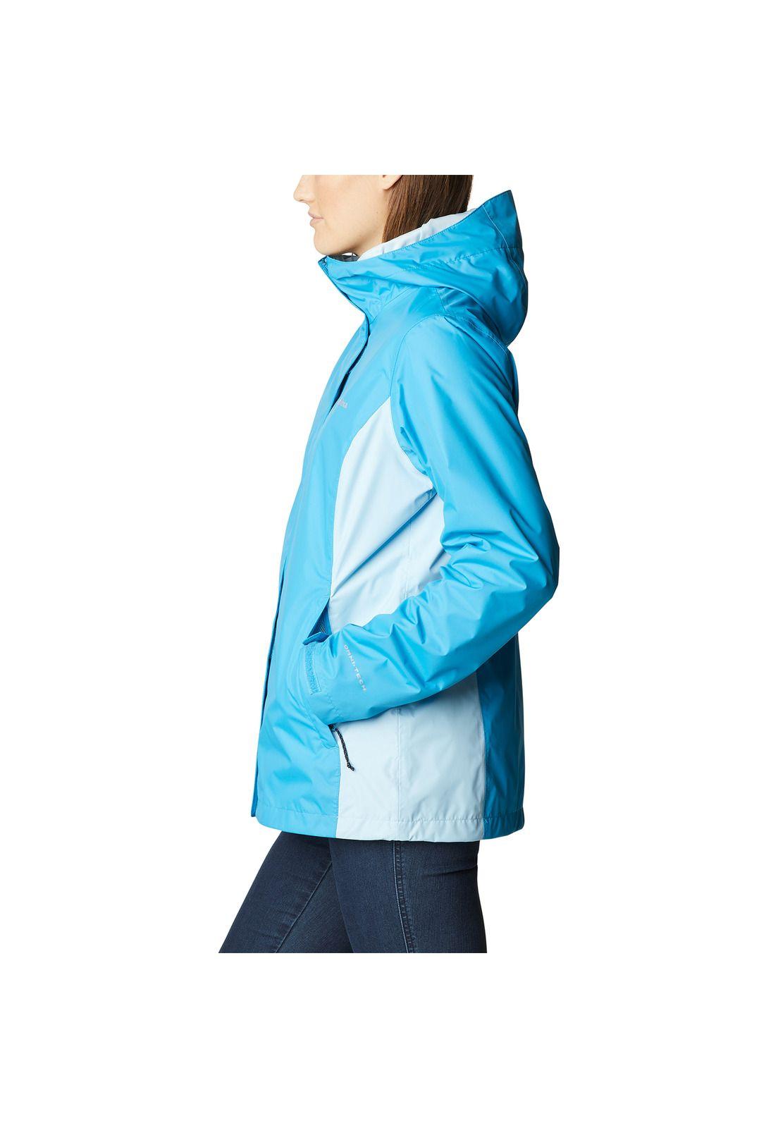 Cortaviento Impermeable Arcadia II Jacket Celeste Mujer-5