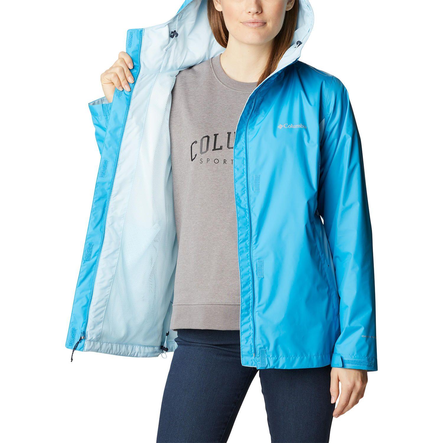 Cortaviento Impermeable Arcadia II Jacket Celeste Mujer-3