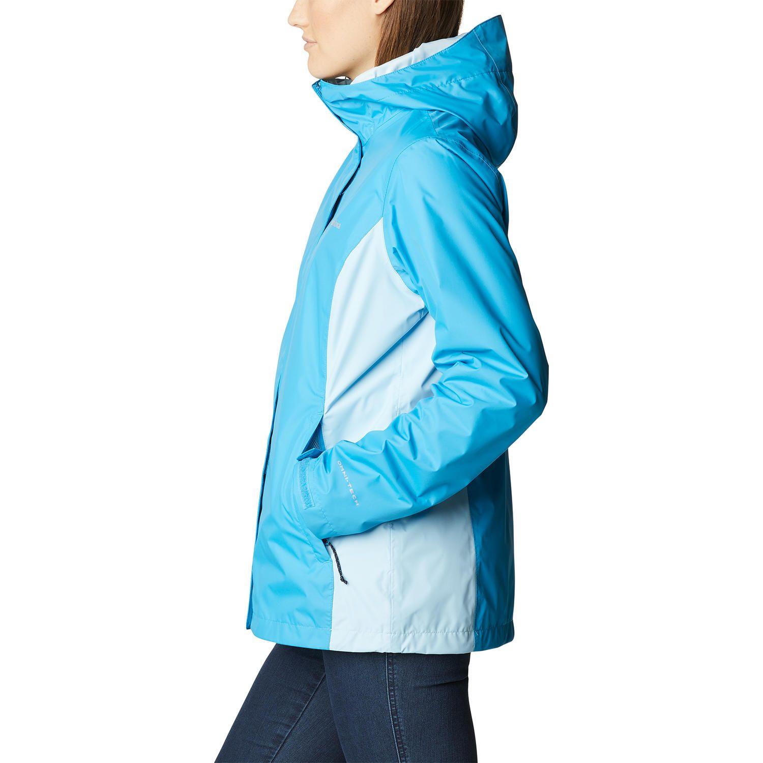 Cortaviento Impermeable Arcadia II Jacket Celeste Mujer-5