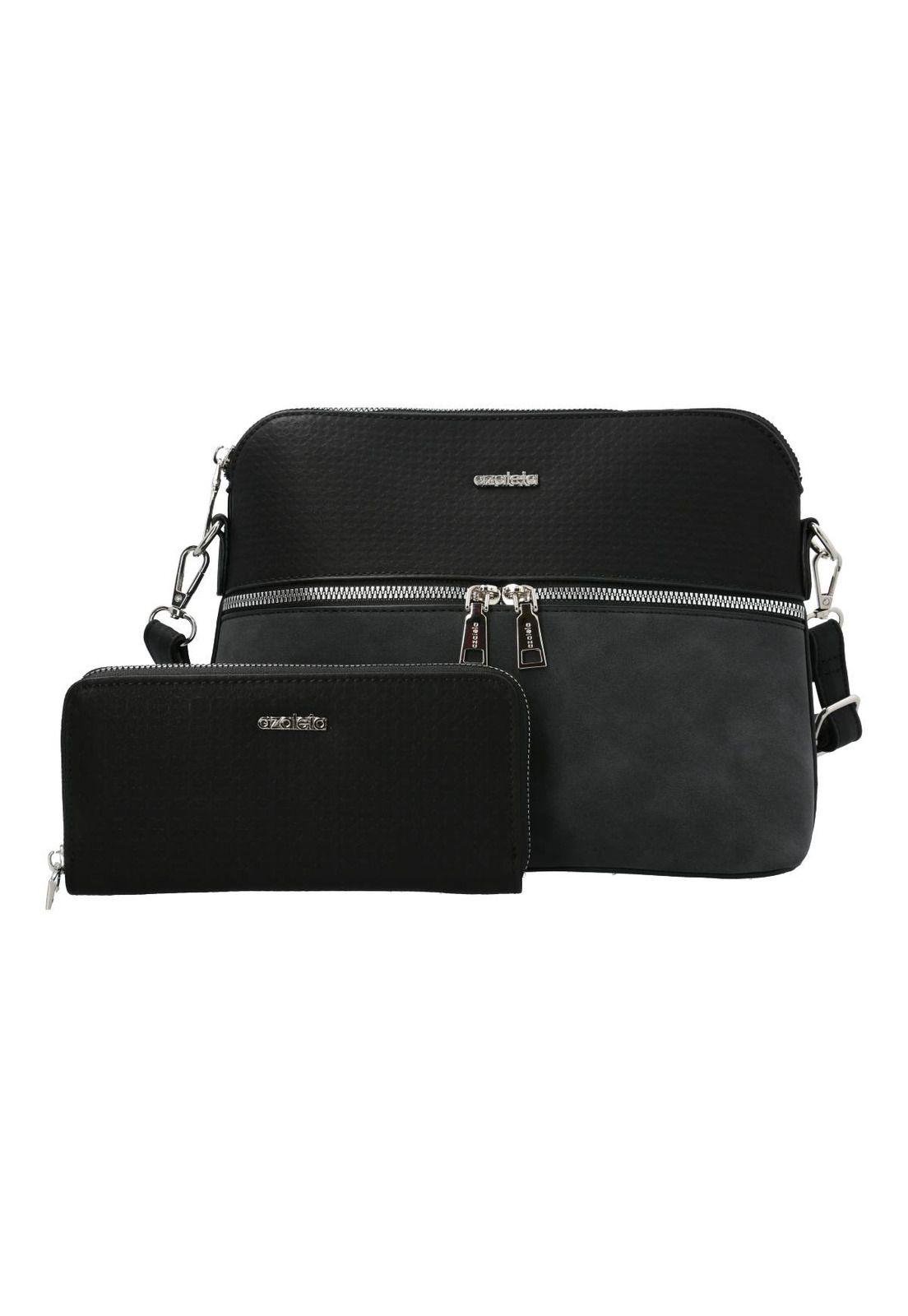 Carteras Castello Cross Mujer Negro-3